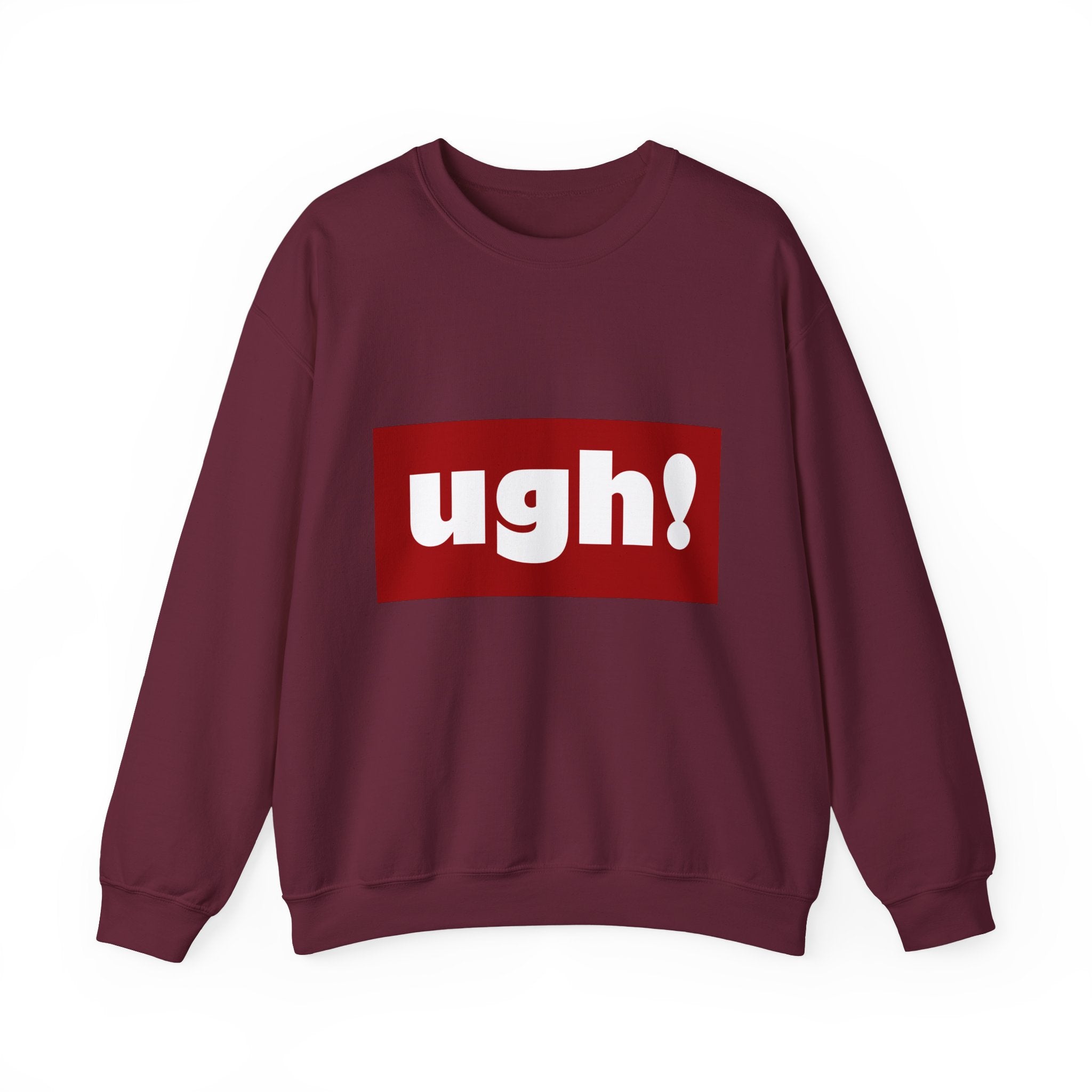 Ugh! Graphic Crewneck Sweatshirt – Casual Statement Pullover