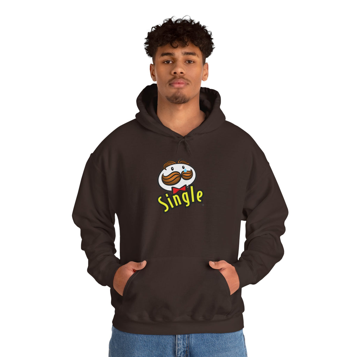 Single Pringles Mascot Hoodie — Funny Single Graphic Pullover