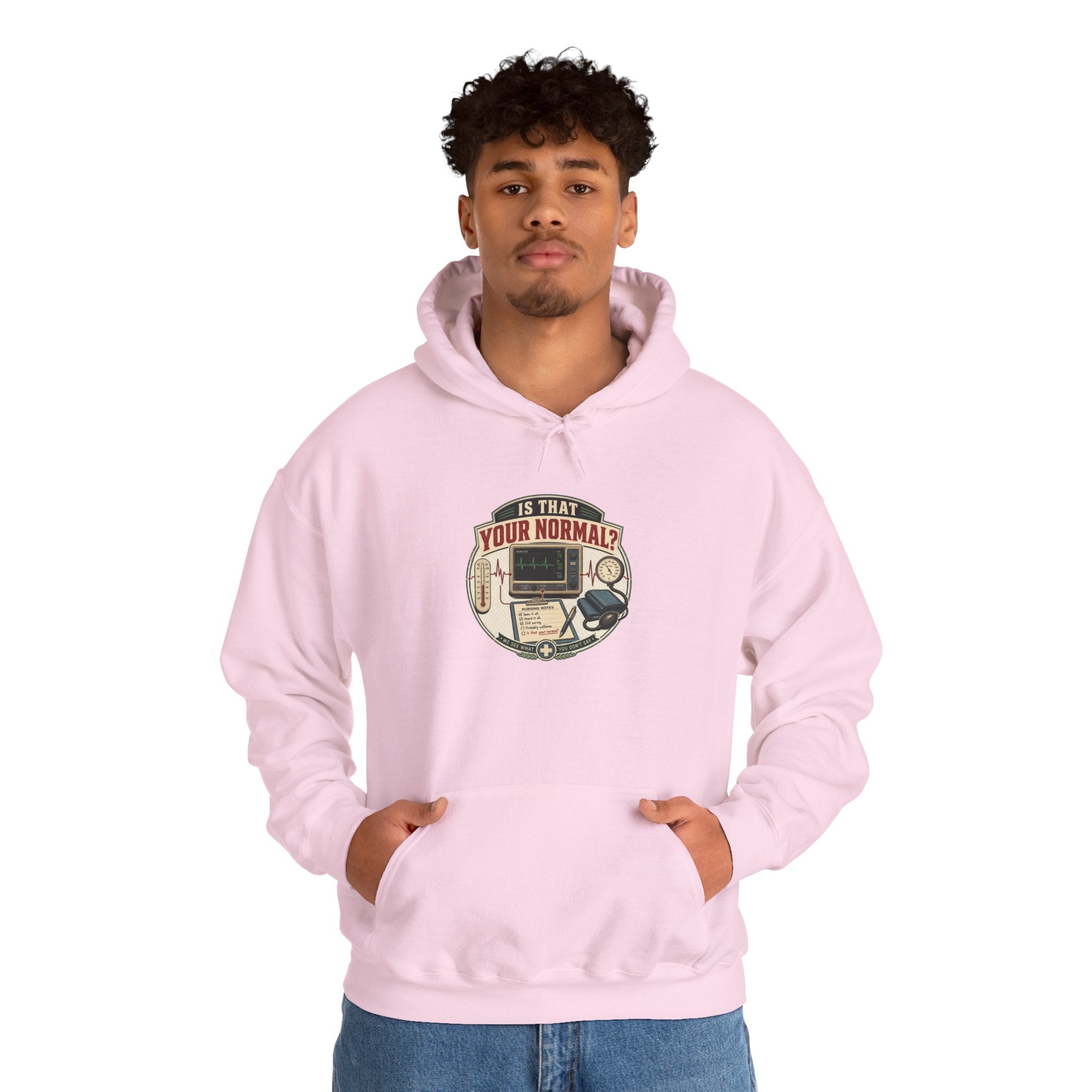 Hoodie – Retro Tech "Is That Your Normal?" Vintage Computer Graphic