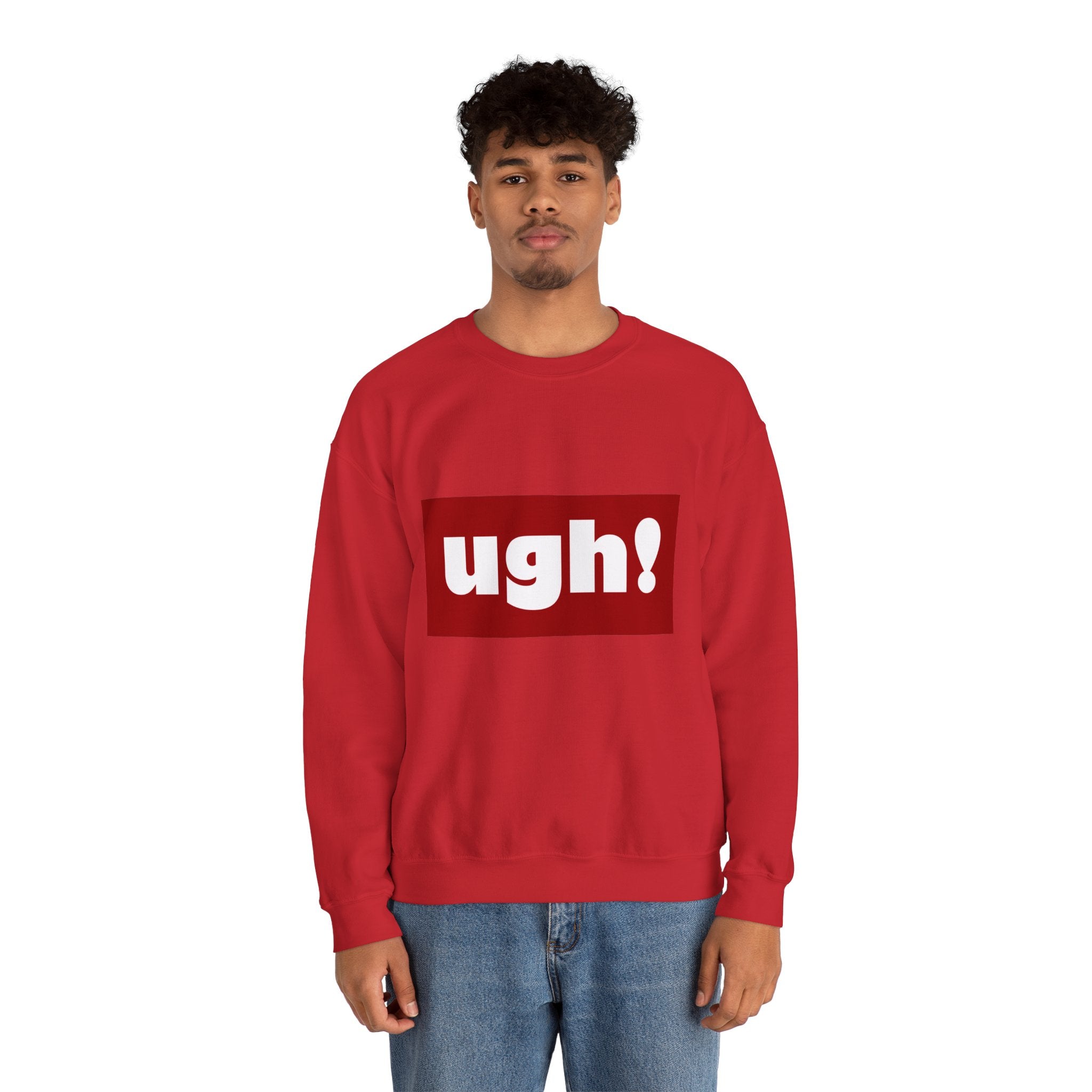 Ugh! Graphic Crewneck Sweatshirt – Casual Statement Pullover