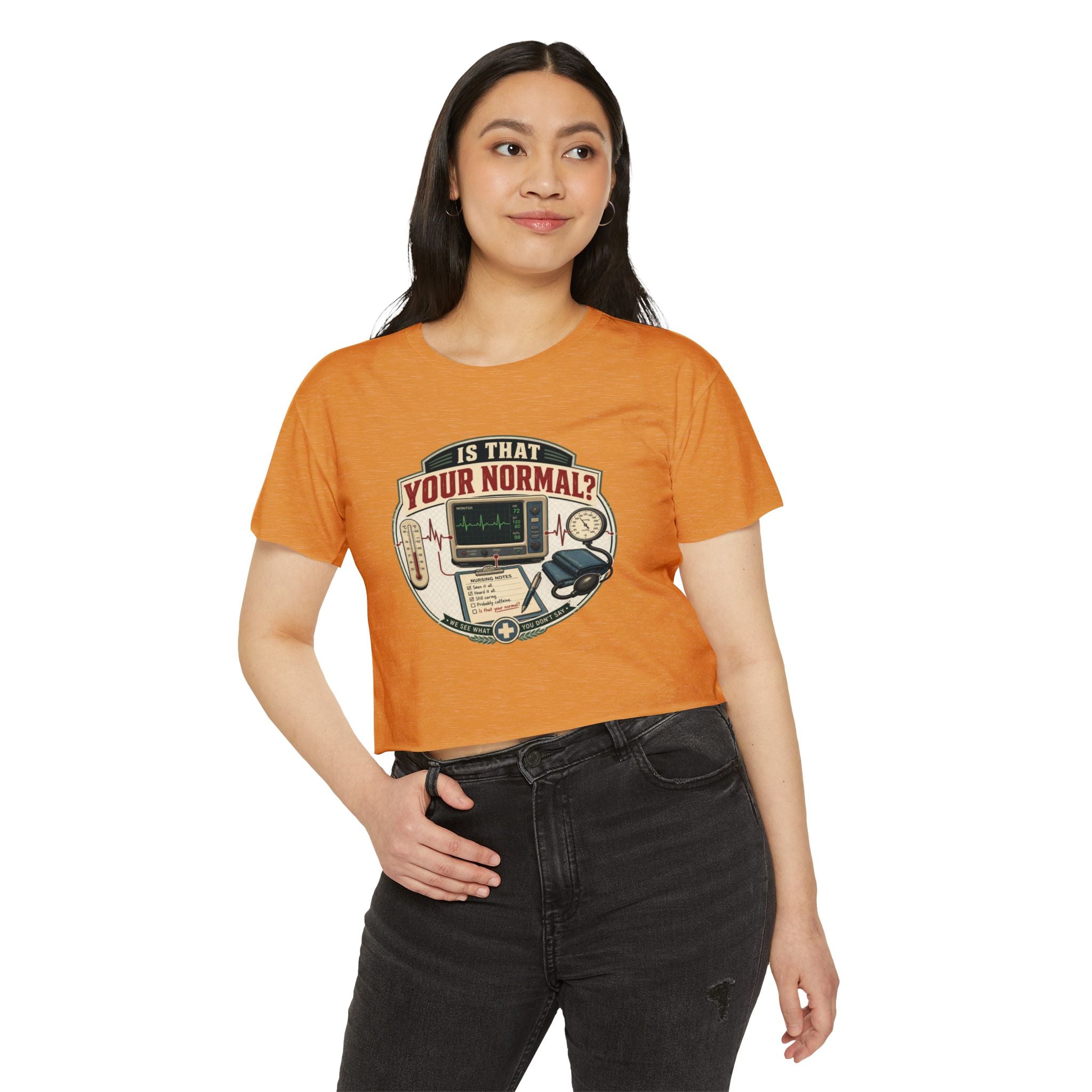 Is That Your Normal? Medical Monitor Graphic Crop Top