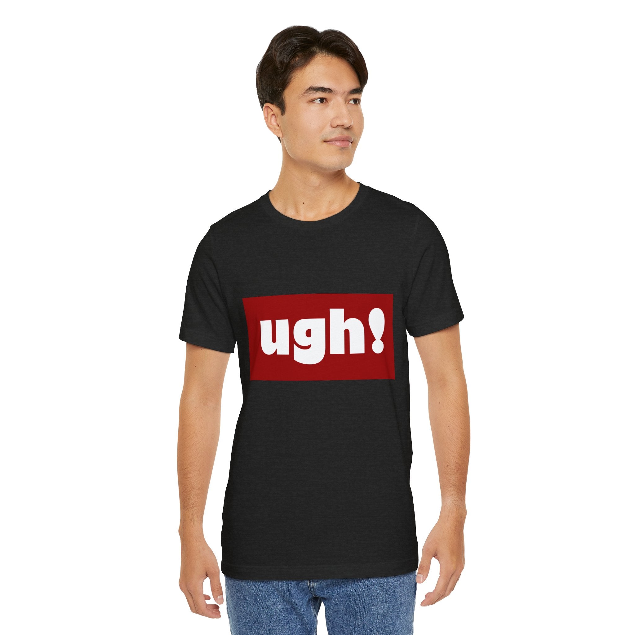 Ugh! Graphic Tee — Red Block Statement T-Shirt