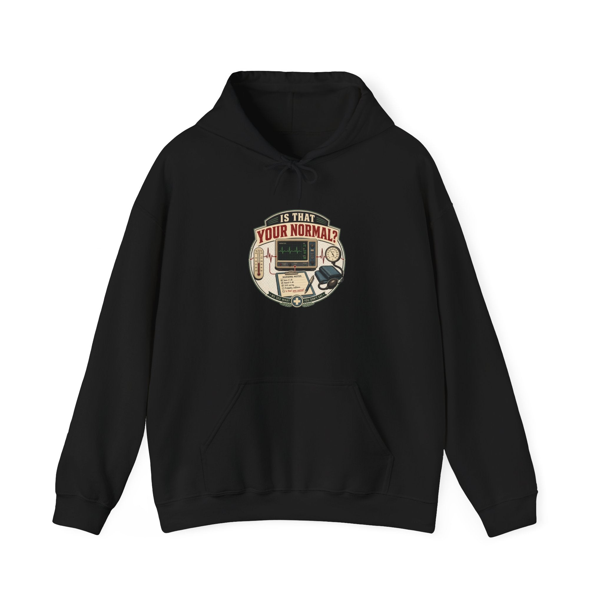Hoodie – Retro Tech "Is That Your Normal?" Vintage Computer Graphic
