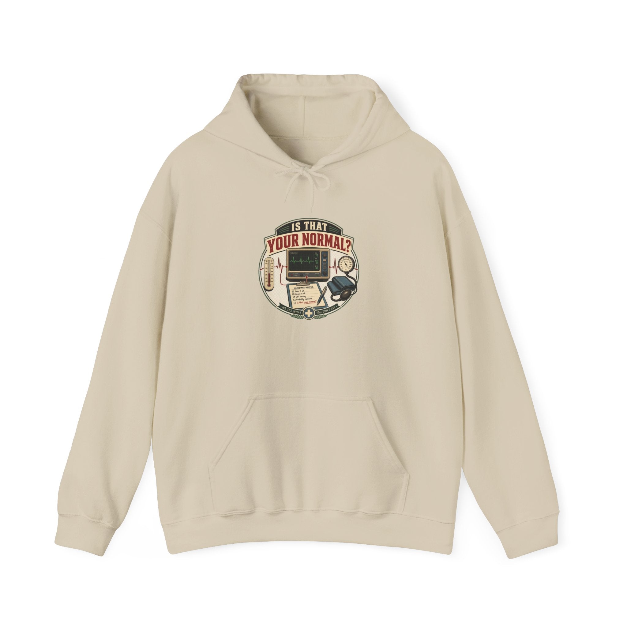 Hoodie – Retro Tech "Is That Your Normal?" Vintage Computer Graphic