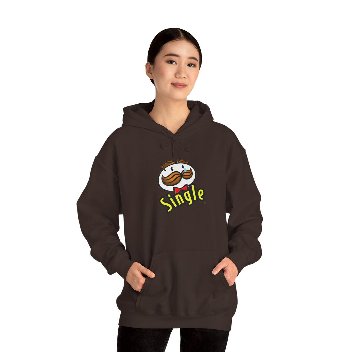 Single Pringles Mascot Hoodie — Funny Single Graphic Pullover
