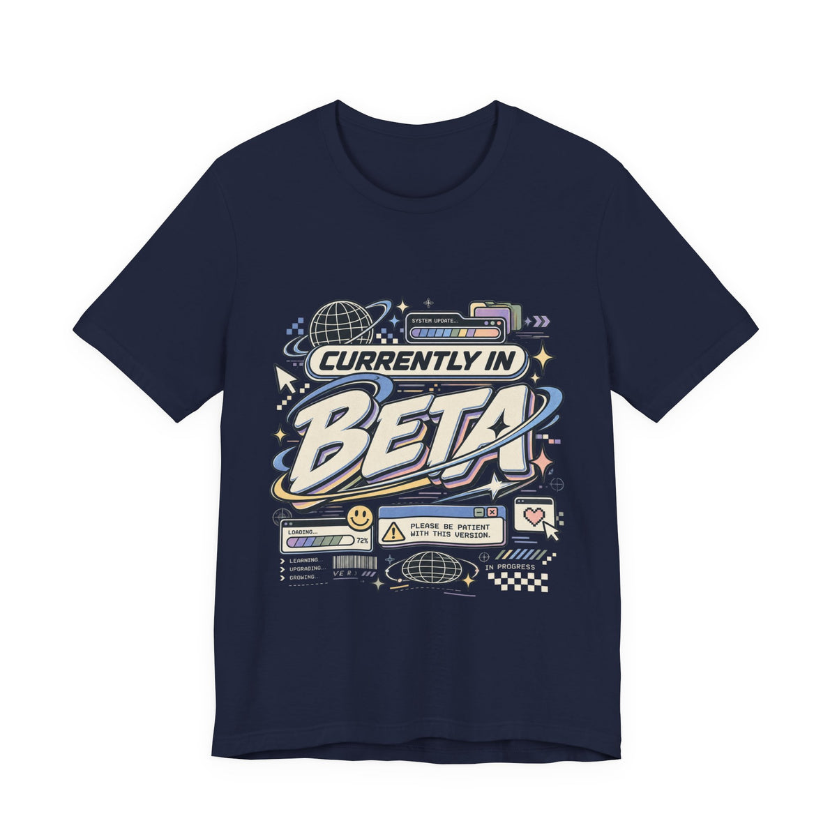 Currently in Beta T-Shirt — Retro Tech Graphic Tee