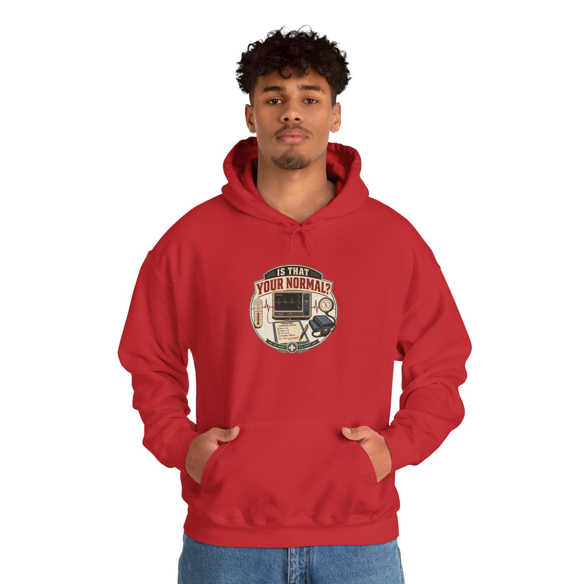 Hoodie – Retro Tech "Is That Your Normal?" Vintage Computer Graphic