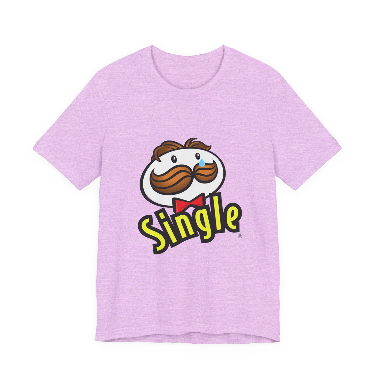 Single Pringles-Inspired Graphic Tee — Funny Single Status T-Shirt
