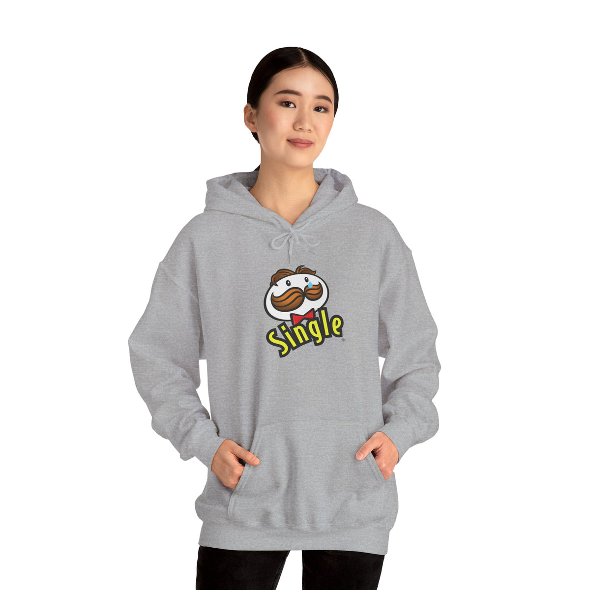 Single Pringles Mascot Hoodie — Funny Single Graphic Pullover