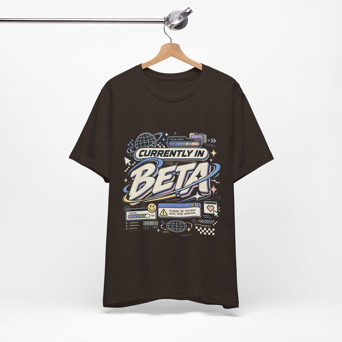 Currently in Beta T-Shirt — Retro Tech Graphic Tee