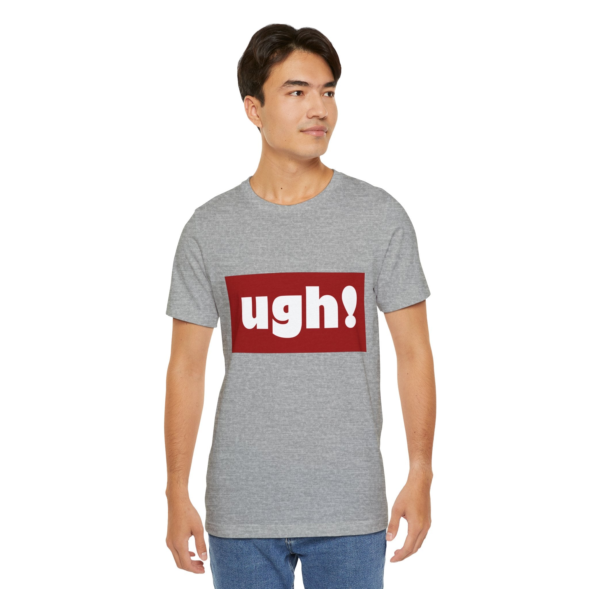 Ugh! Graphic Tee — Red Block Statement T-Shirt
