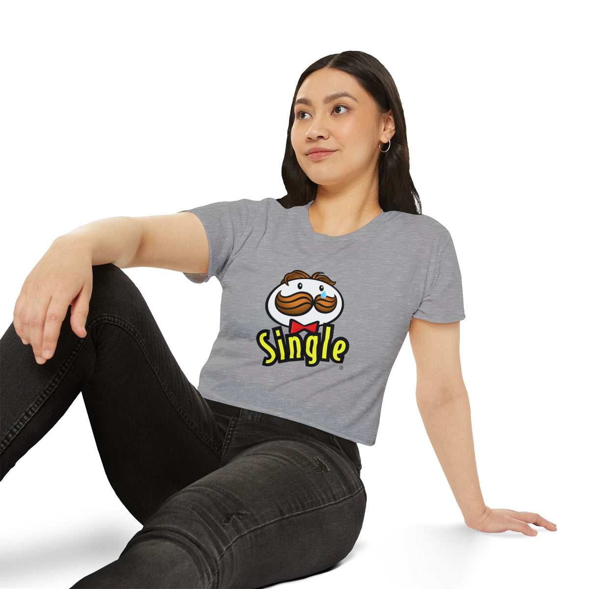Single Pringles-Inspired Crop Top — Women's Festival Graphic Tee