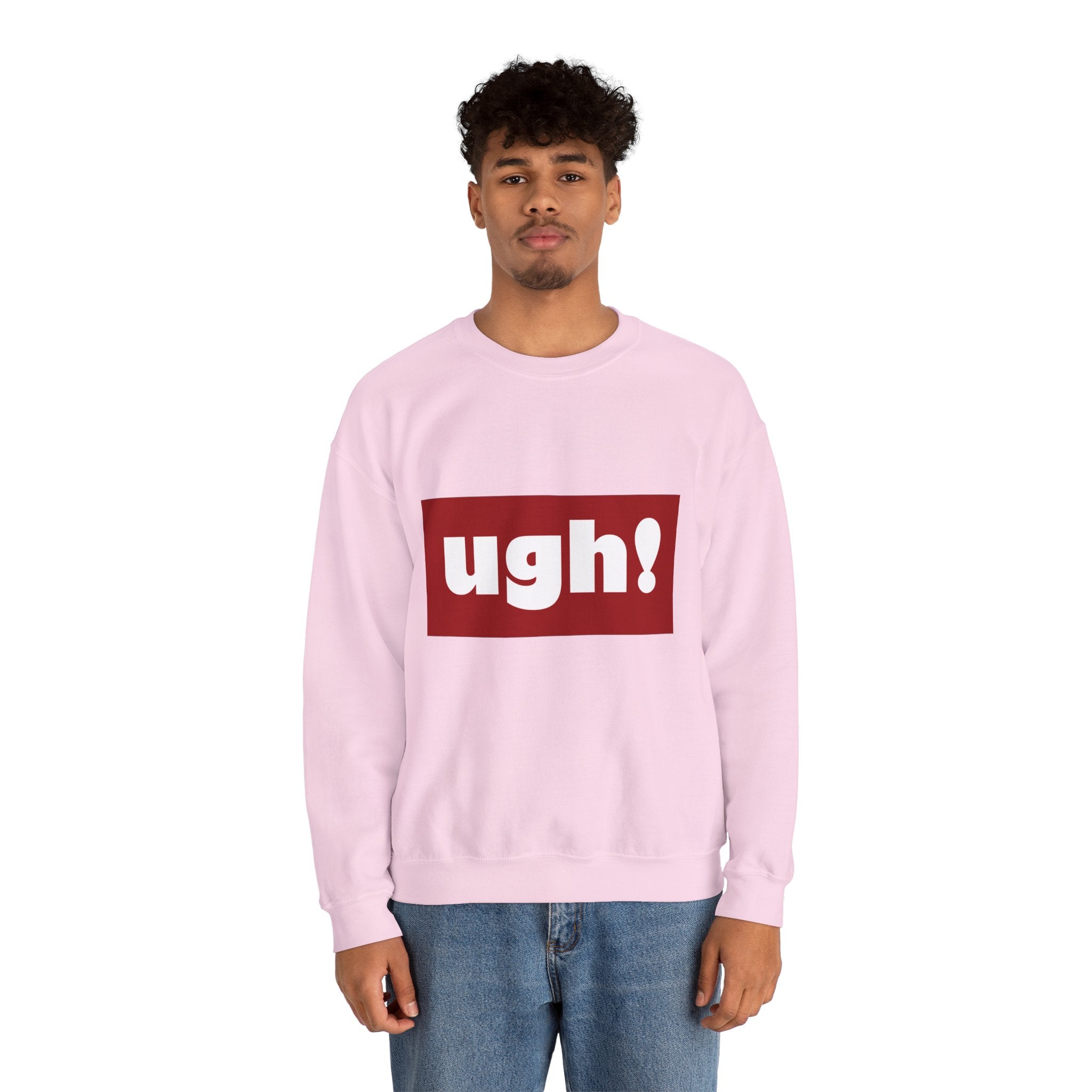 Ugh! Graphic Crewneck Sweatshirt – Casual Statement Pullover
