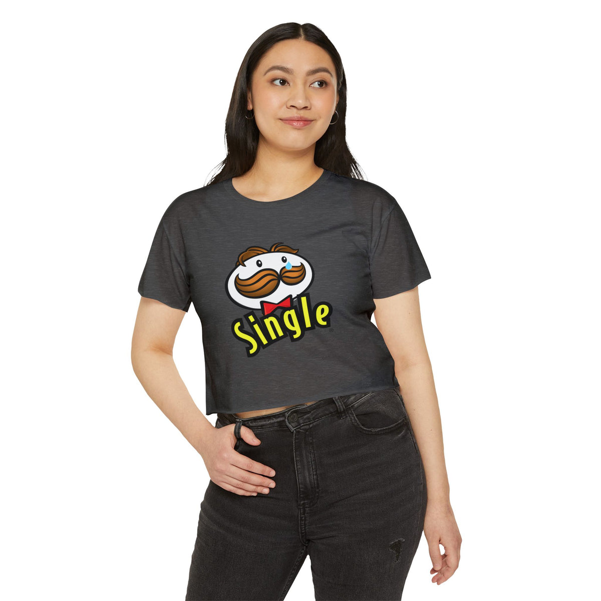 Single Pringles-Inspired Crop Top — Women's Festival Graphic Tee