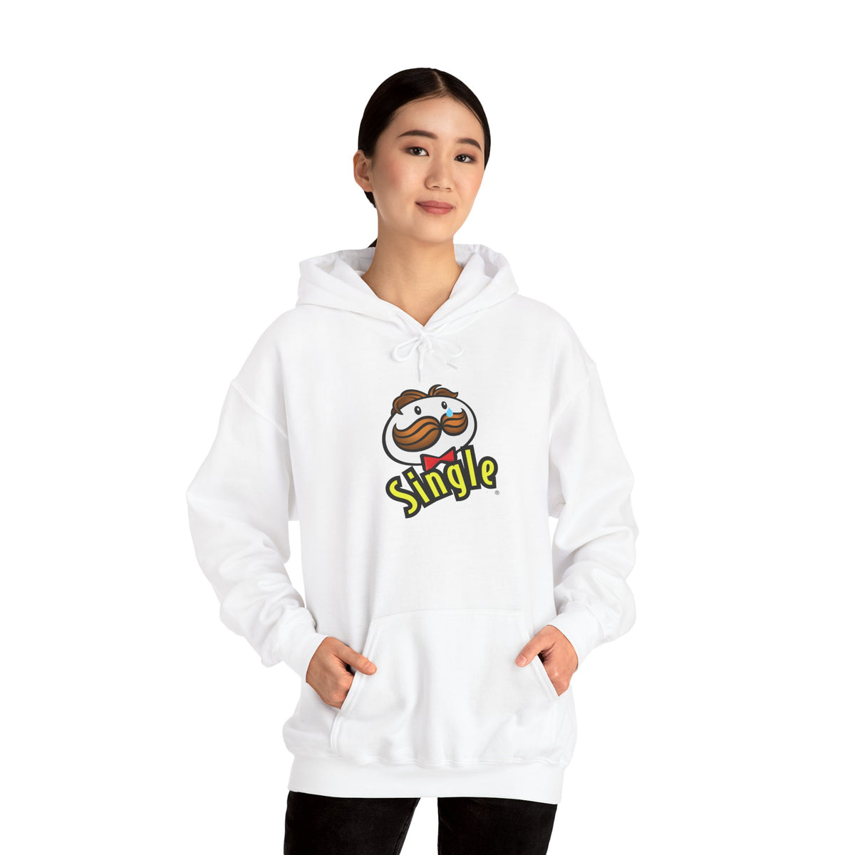 Single Pringles Mascot Hoodie — Funny Single Graphic Pullover