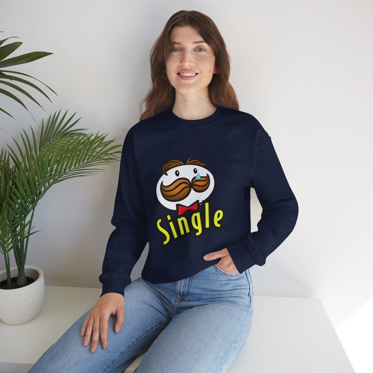 Single Pringles-Inspired Crewneck Sweatshirt