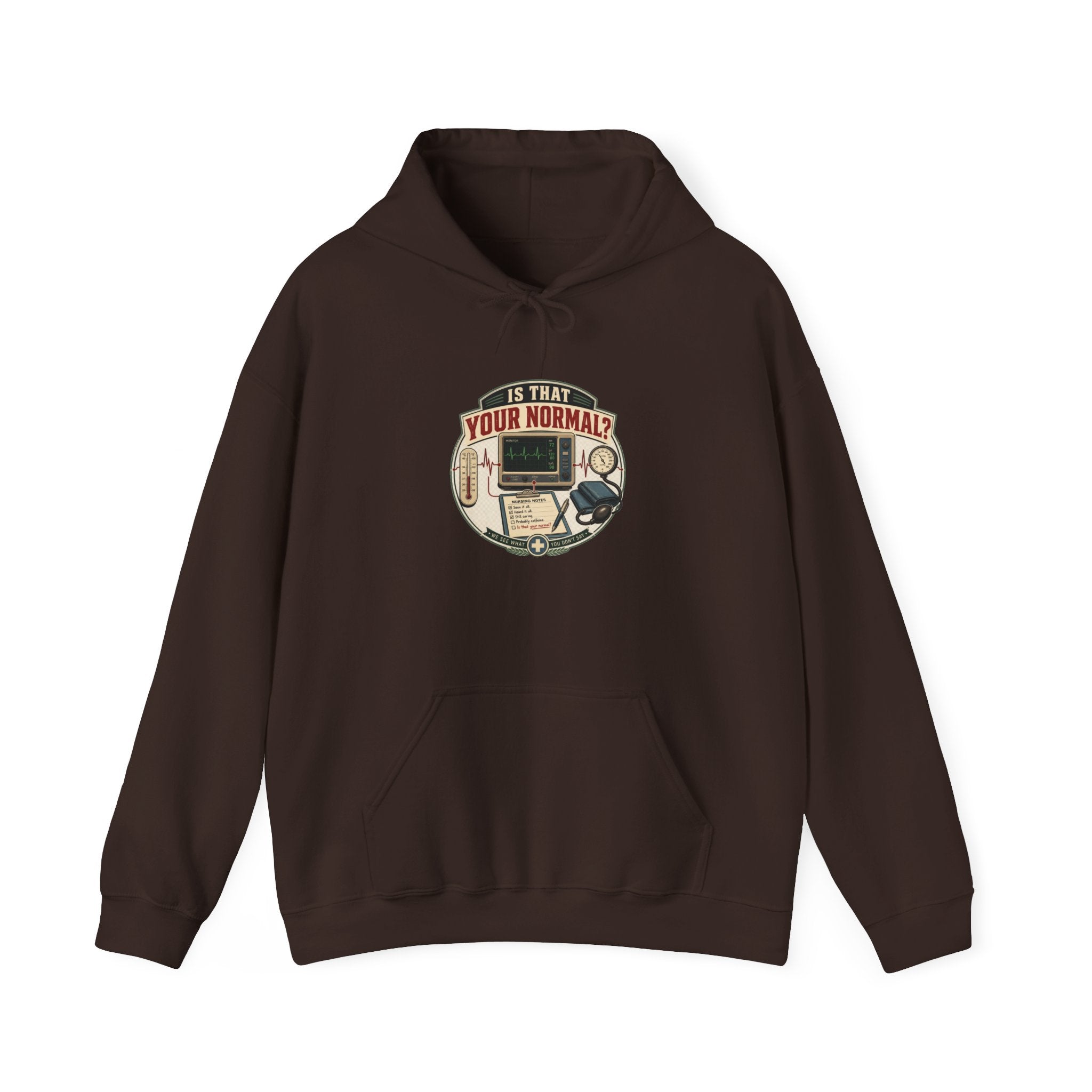 Hoodie – Retro Tech "Is That Your Normal?" Vintage Computer Graphic