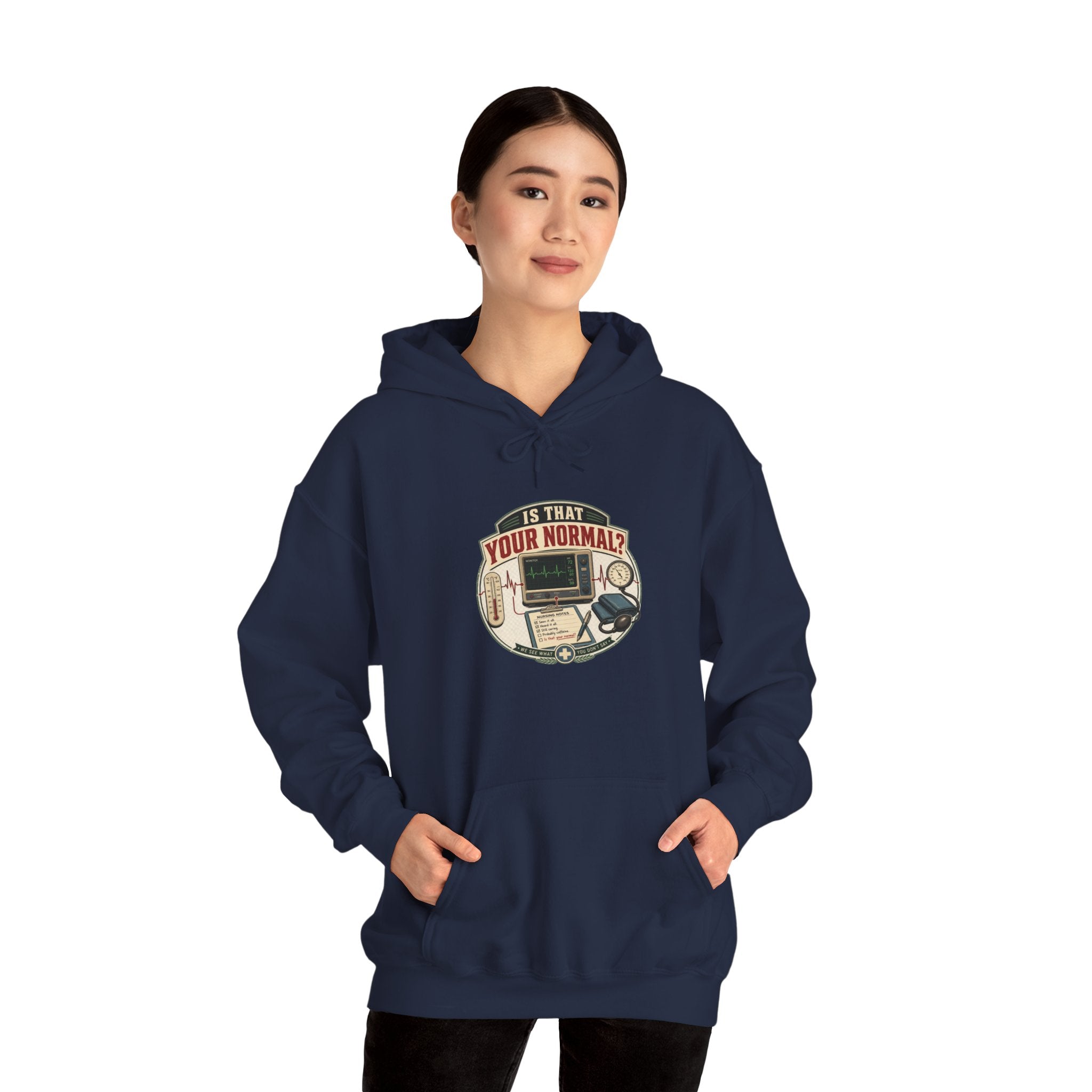 Hoodie – Retro Tech "Is That Your Normal?" Vintage Computer Graphic