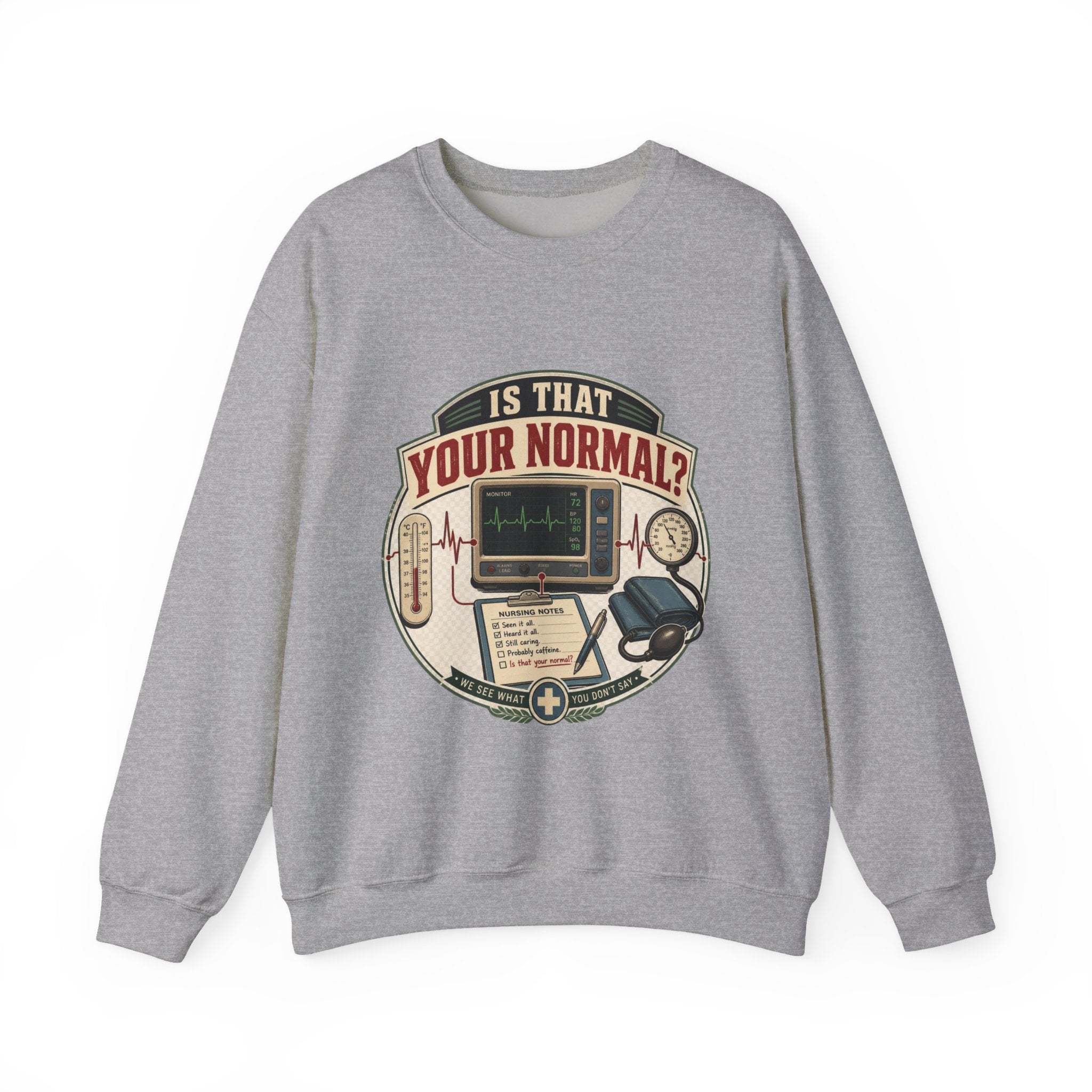 “Is That Your Normal?” Vintage Medical Tech Design Crewneck Sweatshirt