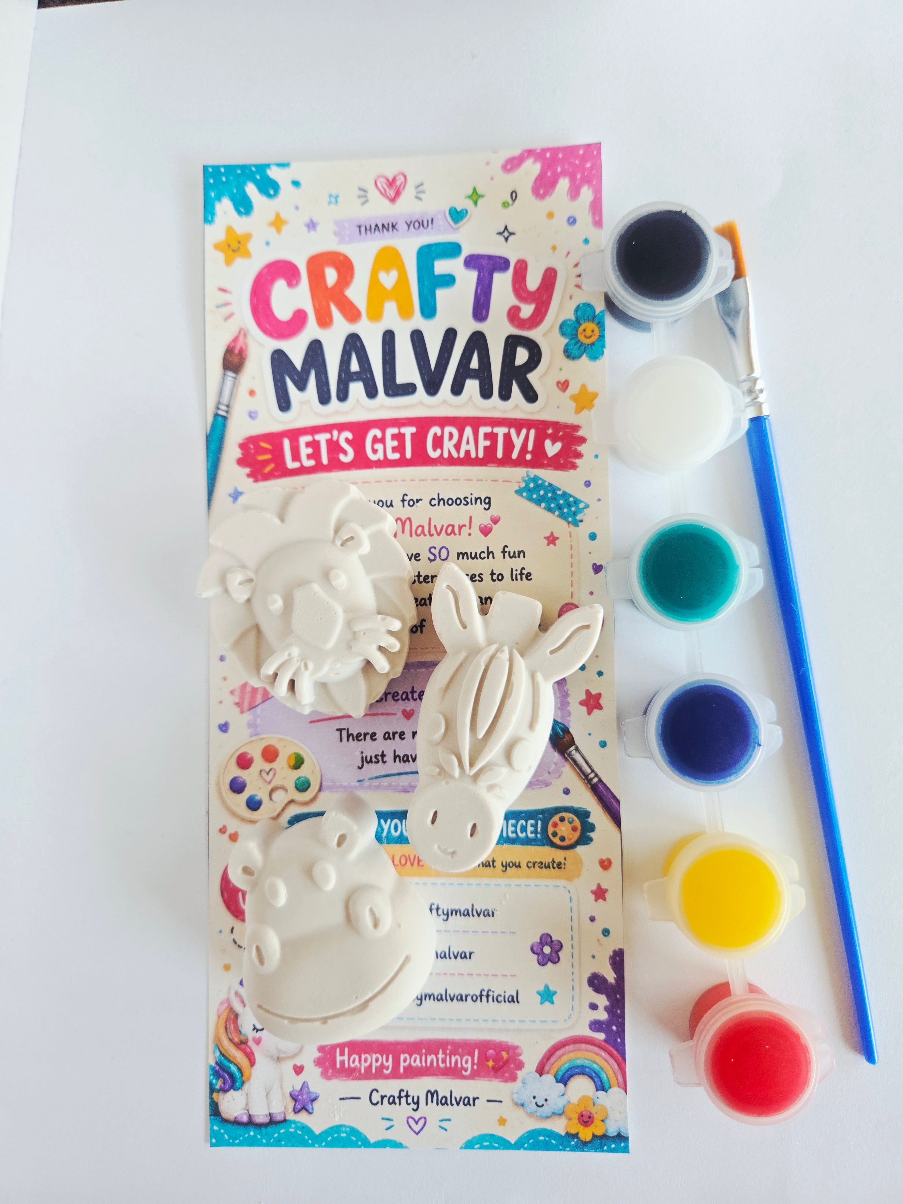 Plaster Paint & Create Kit | Paint Your Own Plaster Craft Set for All Ages