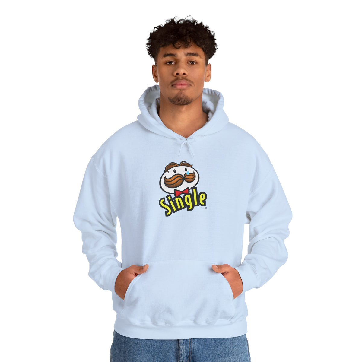 Single Pringles Mascot Hoodie — Funny Single Graphic Pullover
