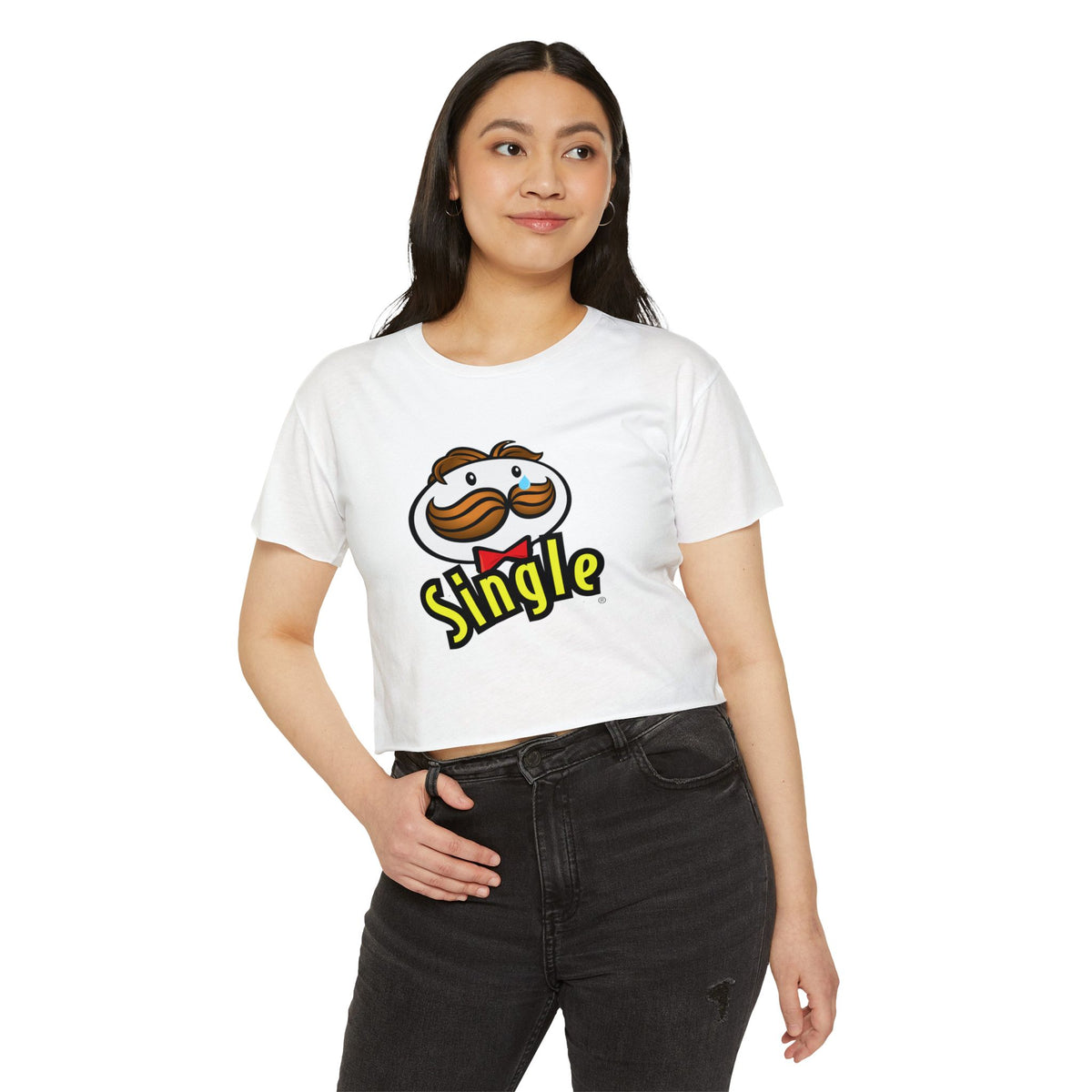 Single Pringles-Inspired Crop Top — Women's Festival Graphic Tee