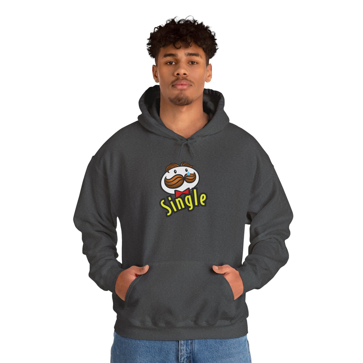 Single Pringles Mascot Hoodie — Funny Single Graphic Pullover
