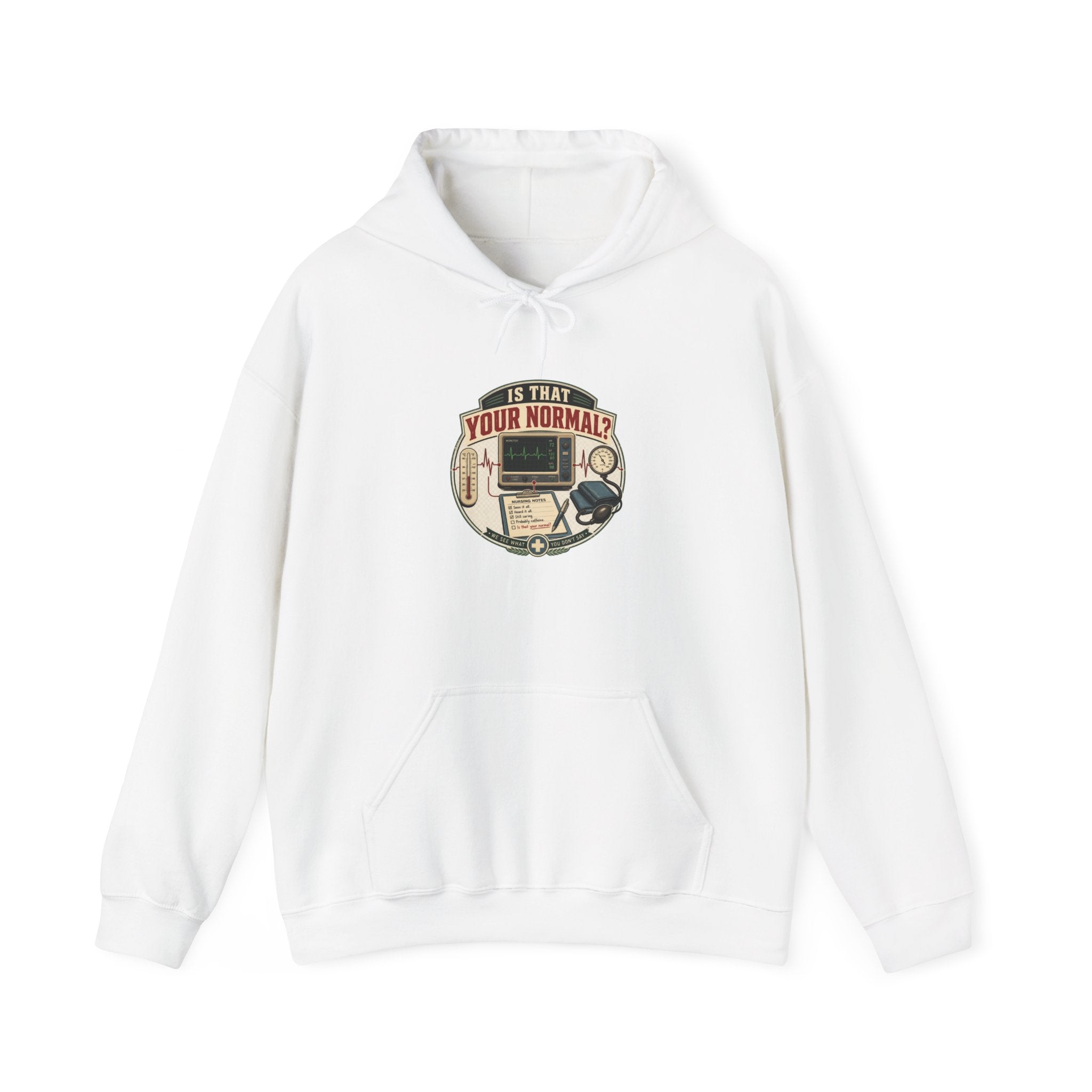 Hoodie – Retro Tech "Is That Your Normal?" Vintage Computer Graphic