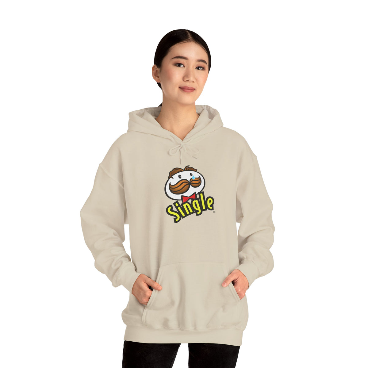 Single Pringles Mascot Hoodie — Funny Single Graphic Pullover