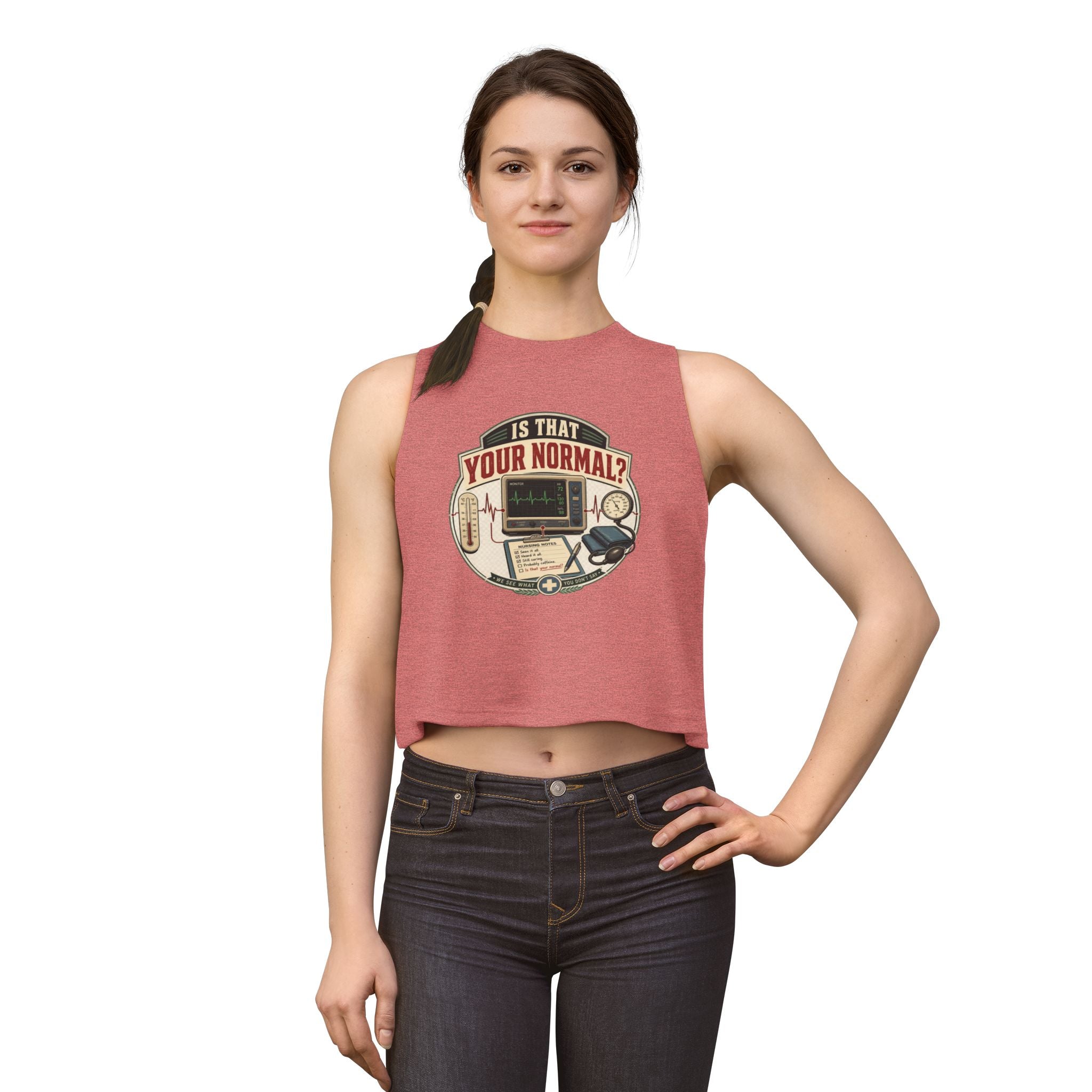 Is That Your Normal? Medical Tech Crop Top – Women's Nurse EMT Shirt