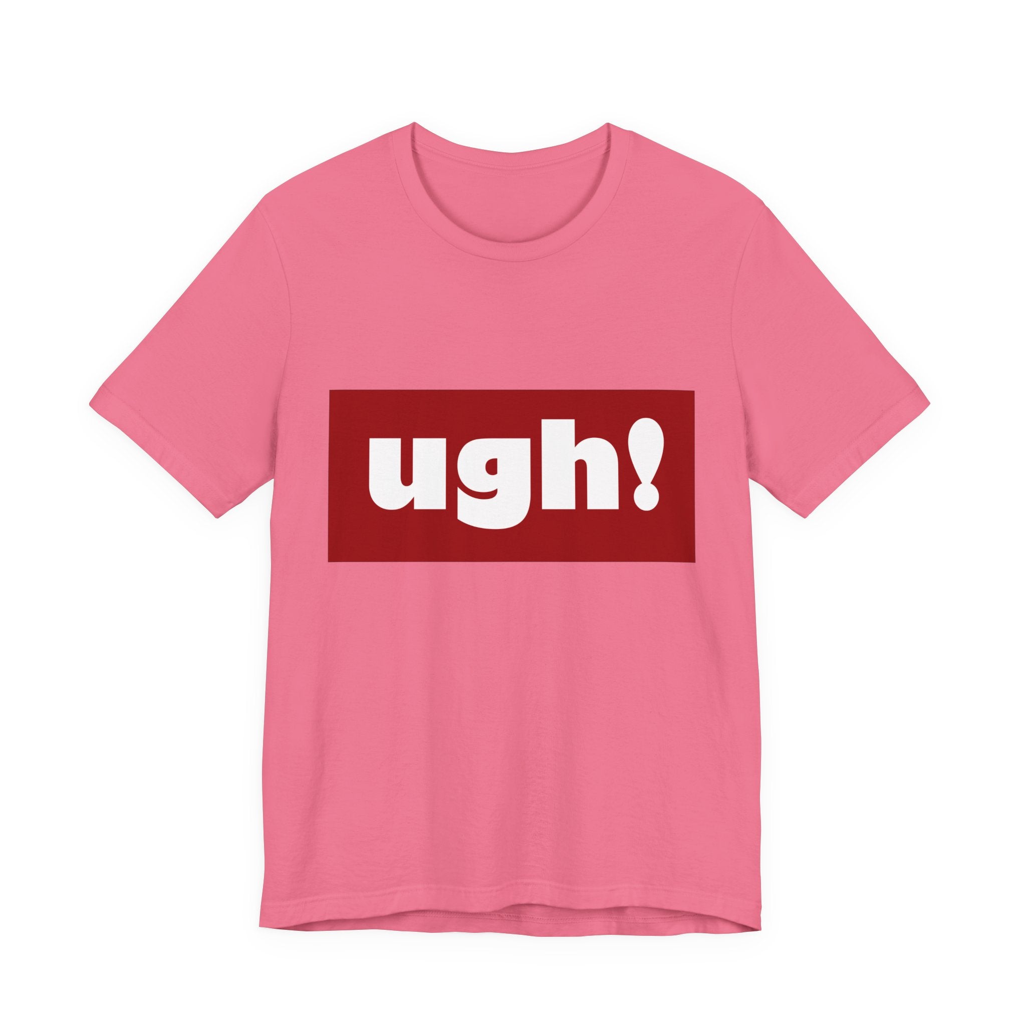 Ugh! Graphic Tee — Red Block Statement T-Shirt