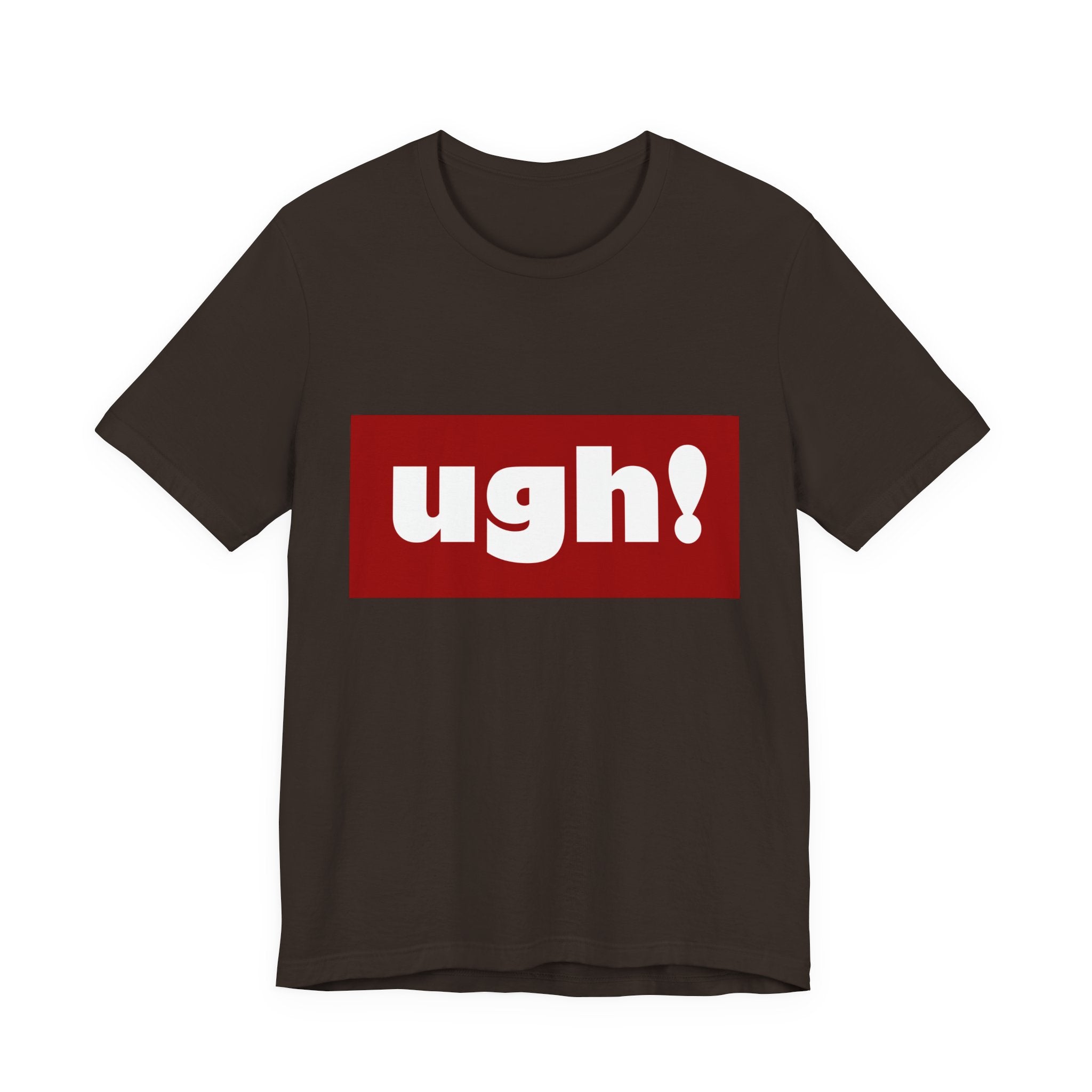 Ugh! Graphic Tee — Red Block Statement T-Shirt
