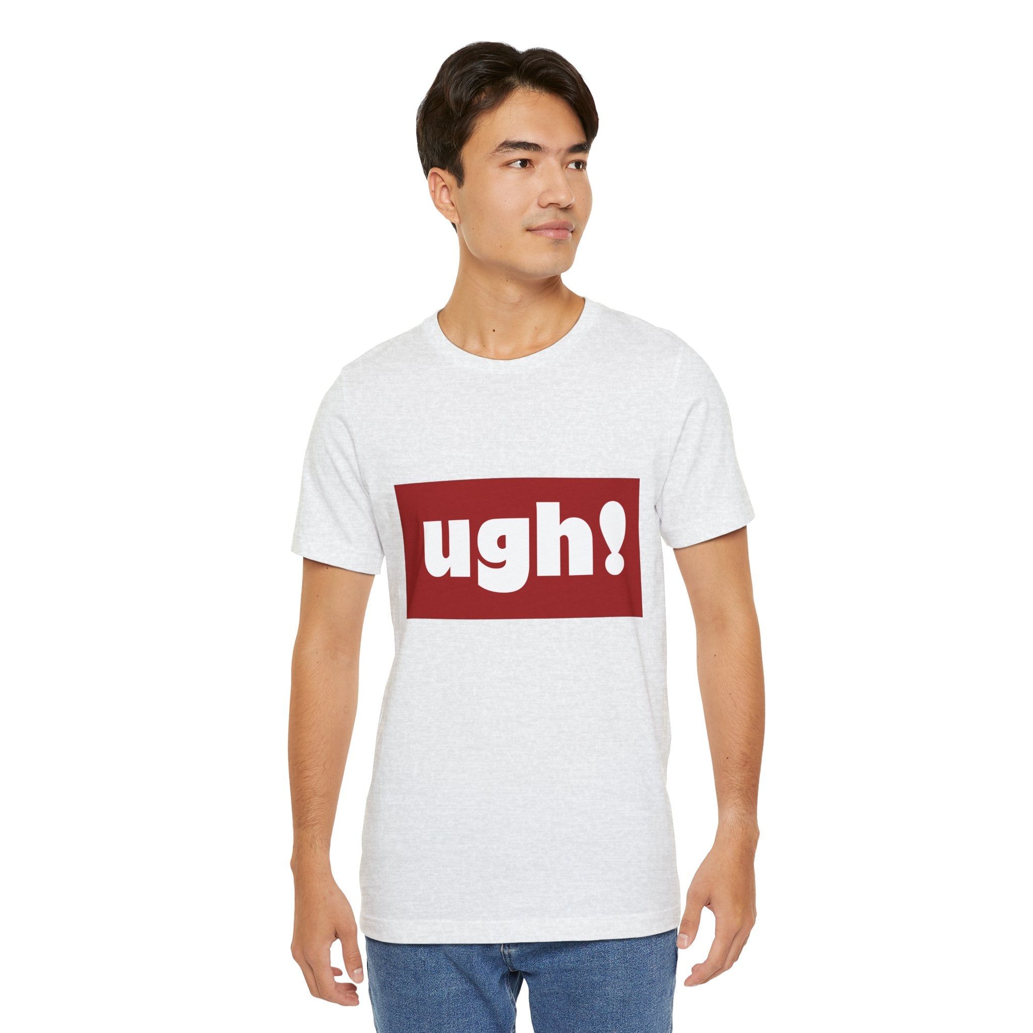Ugh! Graphic Tee — Red Block Statement T-Shirt