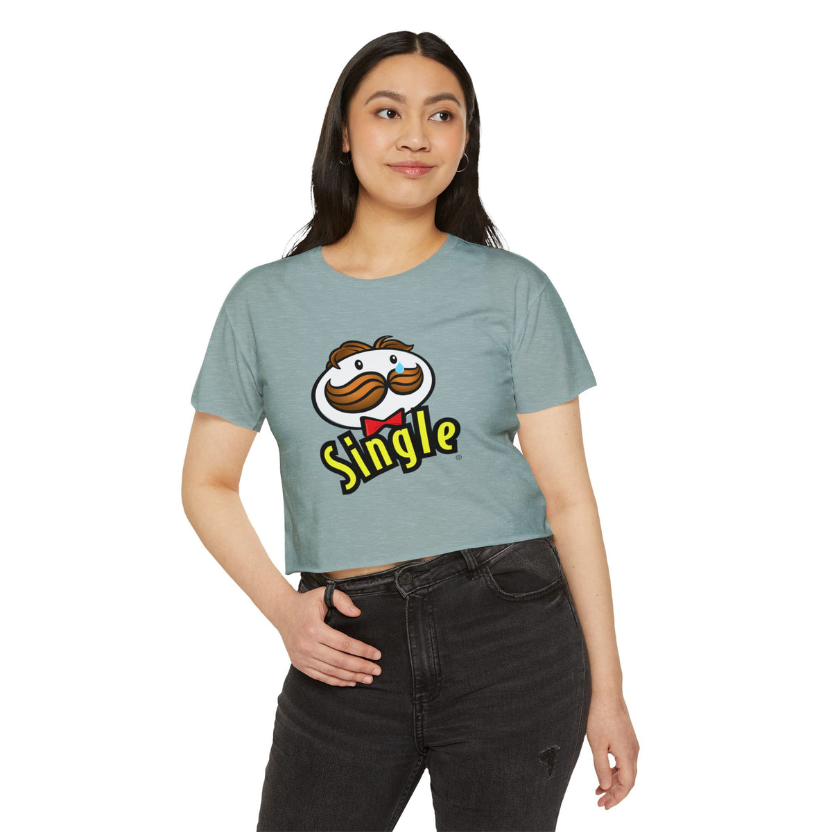 Single Pringles-Inspired Crop Top — Women's Festival Graphic Tee