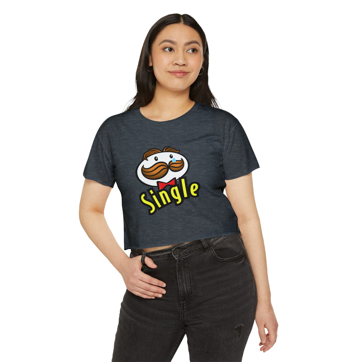 Single Pringles-Inspired Crop Top — Women's Festival Graphic Tee