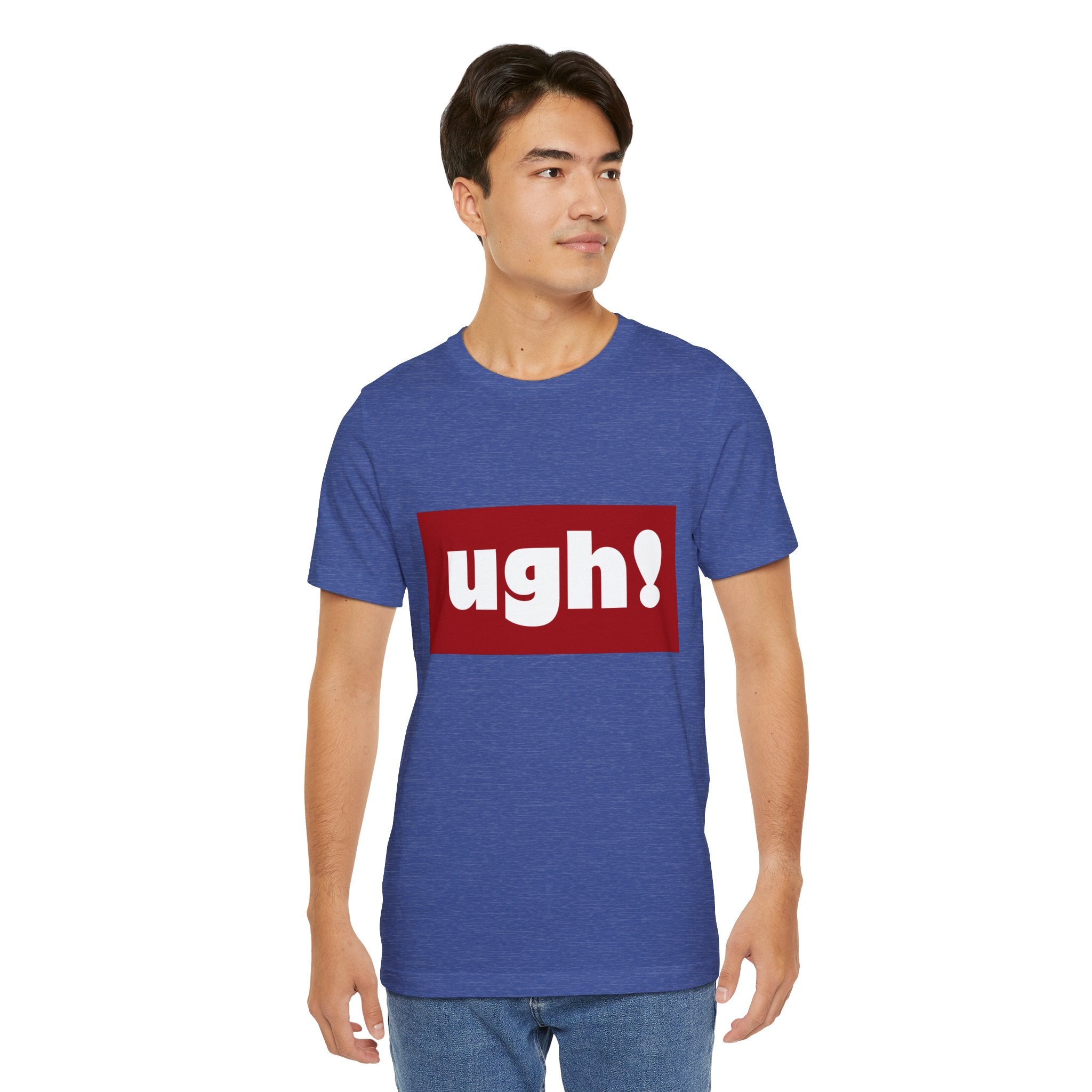 Ugh! Graphic Tee — Red Block Statement T-Shirt