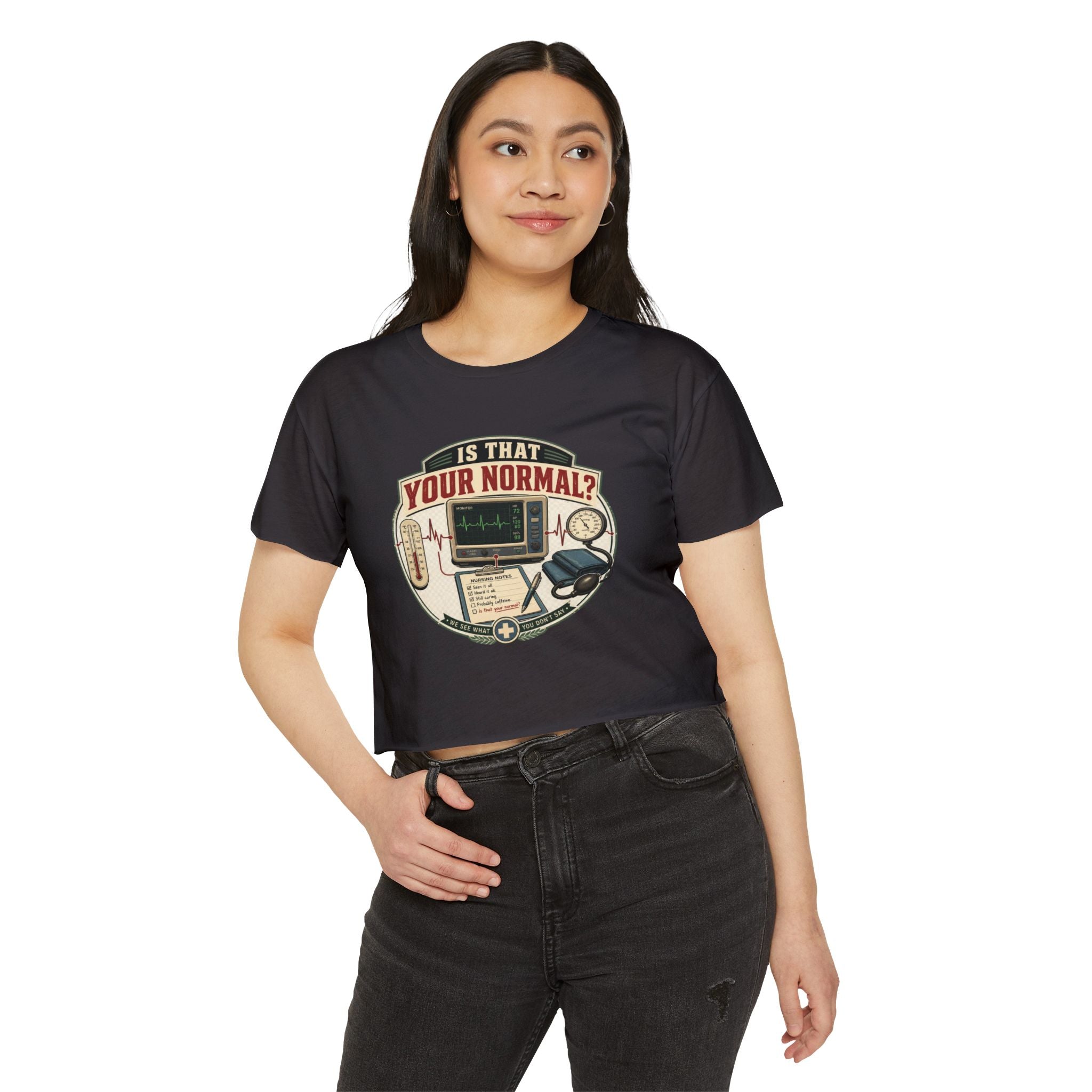 Is That Your Normal? Medical Monitor Graphic Crop Top