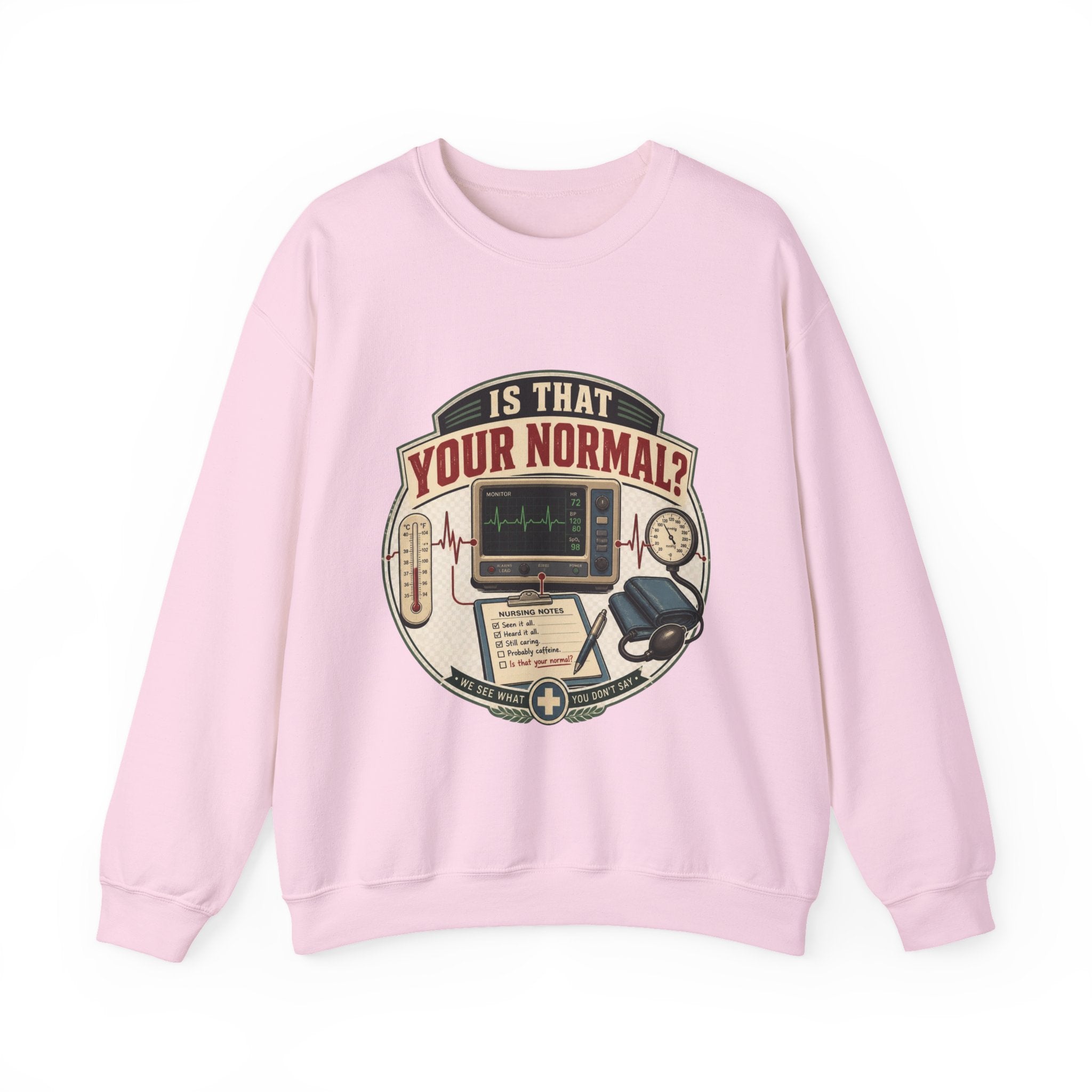 “Is That Your Normal?” Vintage Medical Tech Design Crewneck Sweatshirt