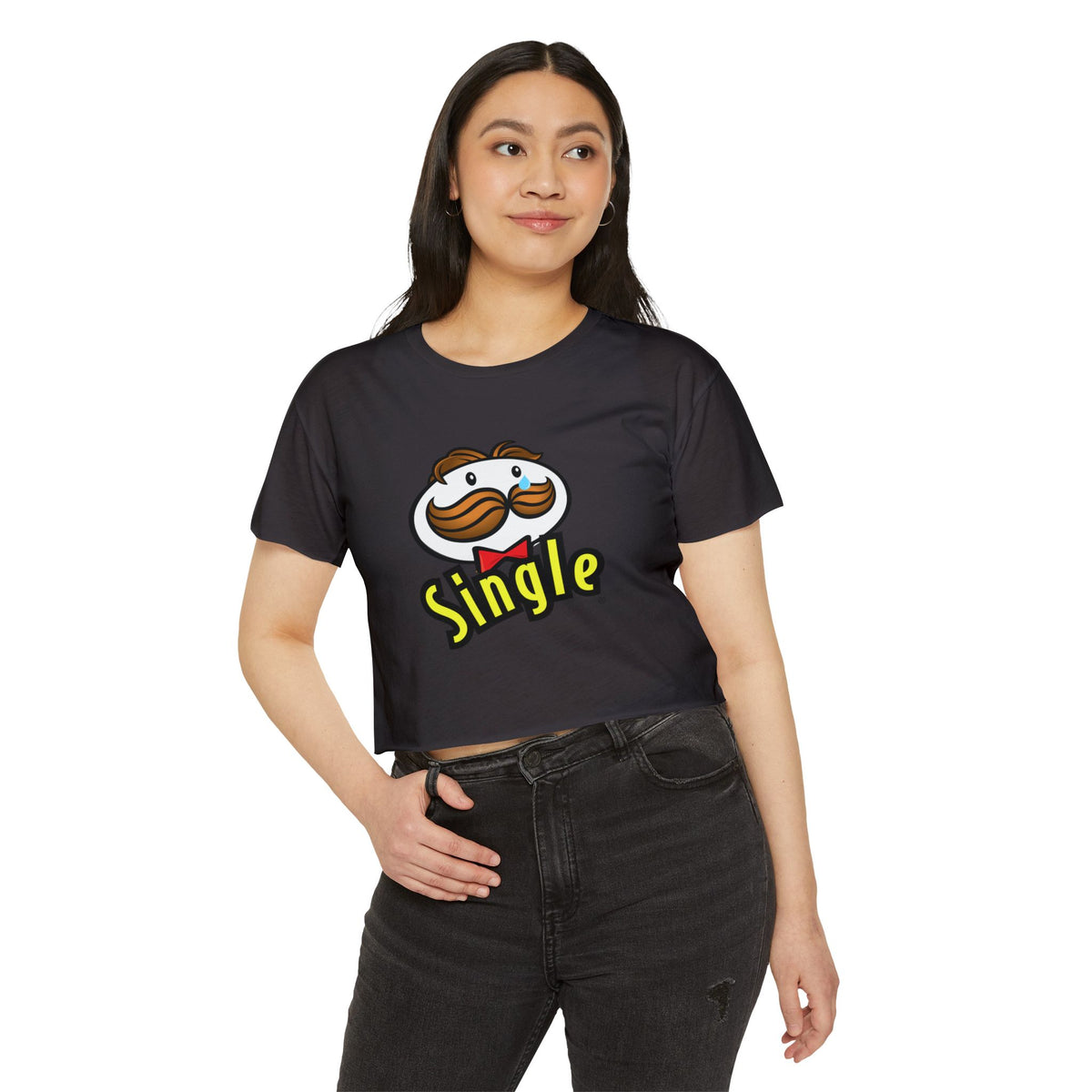 Single Pringles-Inspired Crop Top — Women's Festival Graphic Tee