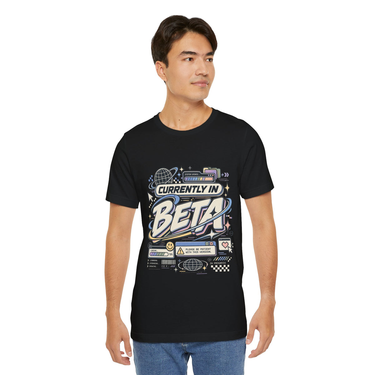 Currently in Beta T-Shirt — Retro Tech Graphic Tee