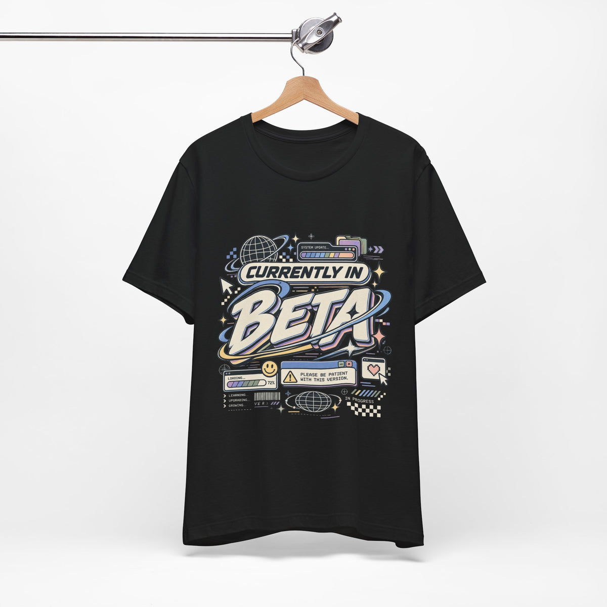Currently in Beta T-Shirt — Retro Tech Graphic Tee