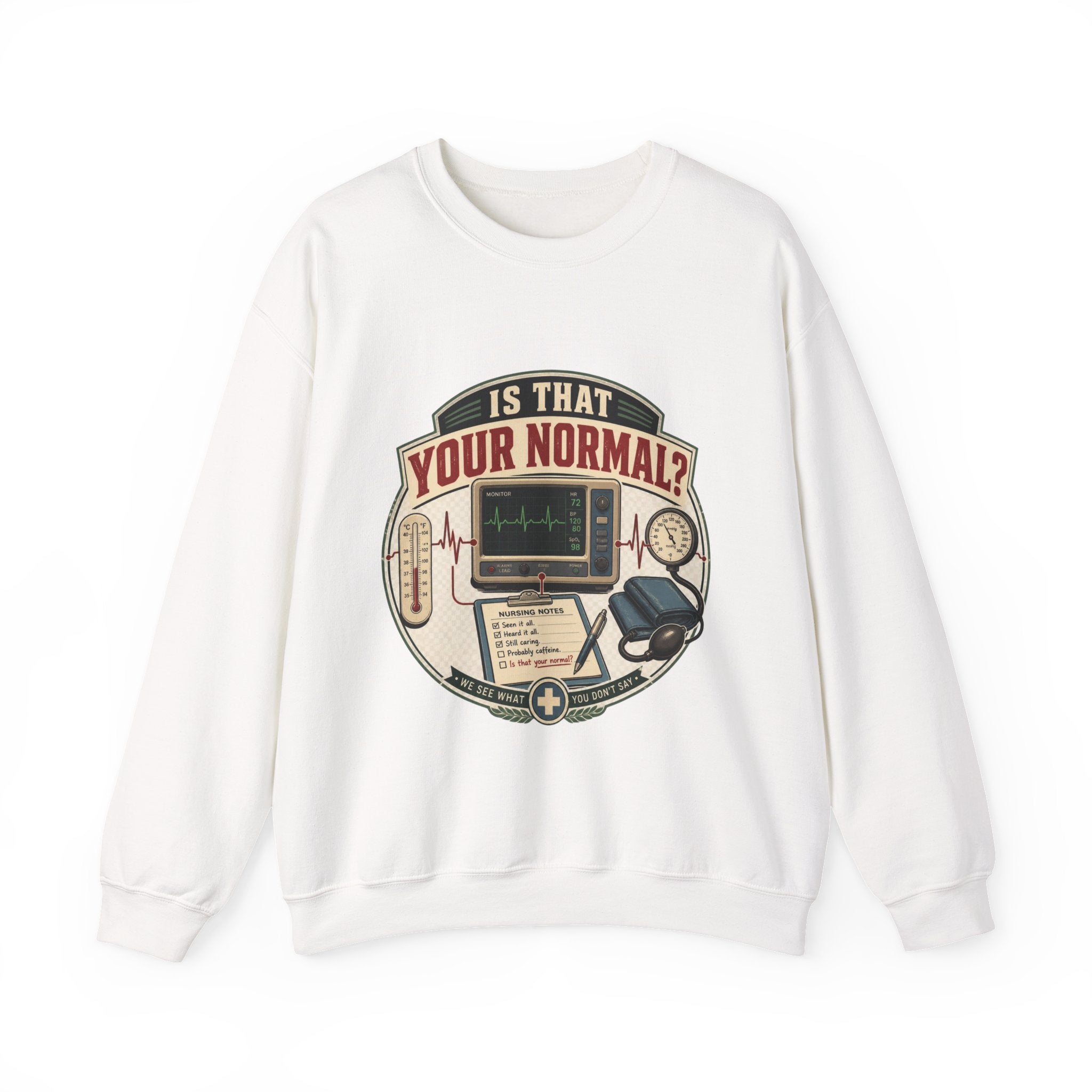 “Is That Your Normal?” Vintage Medical Tech Design Crewneck Sweatshirt