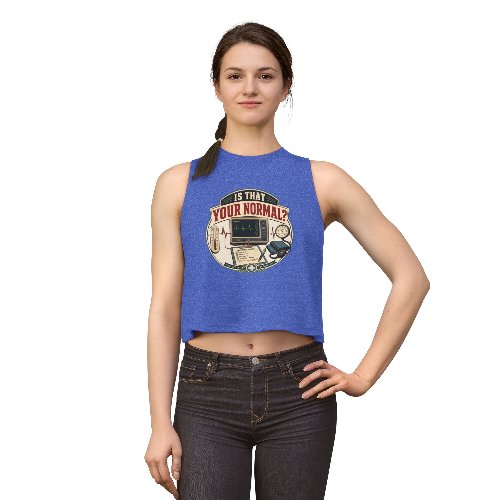 Is That Your Normal? Medical Tech Crop Top – Women's Nurse EMT Shirt