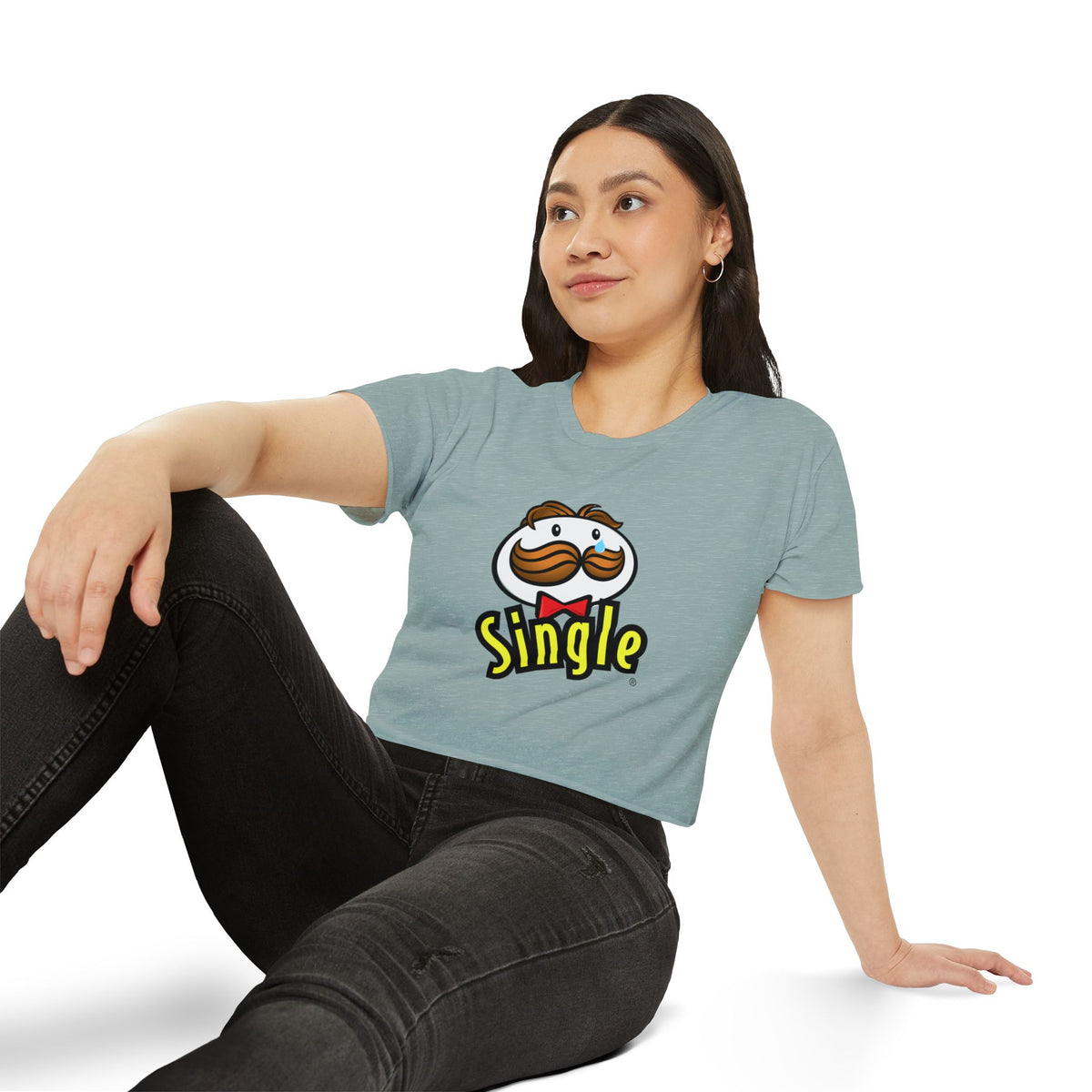 Single Pringles-Inspired Crop Top — Women's Festival Graphic Tee