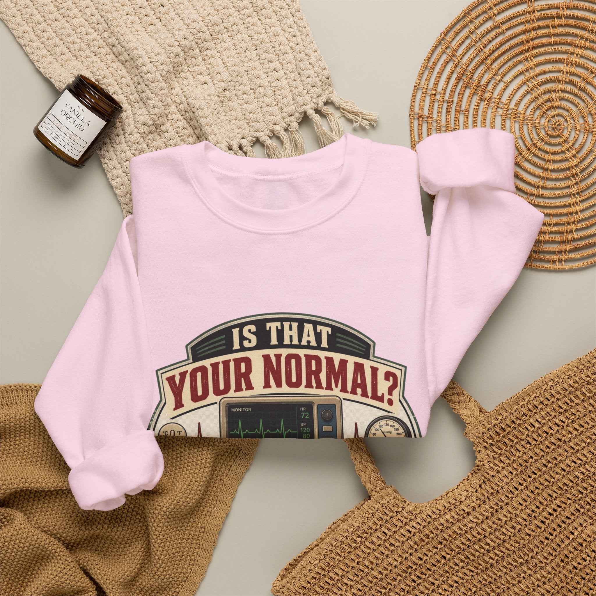 “Is That Your Normal?” Vintage Medical Tech Design Crewneck Sweatshirt
