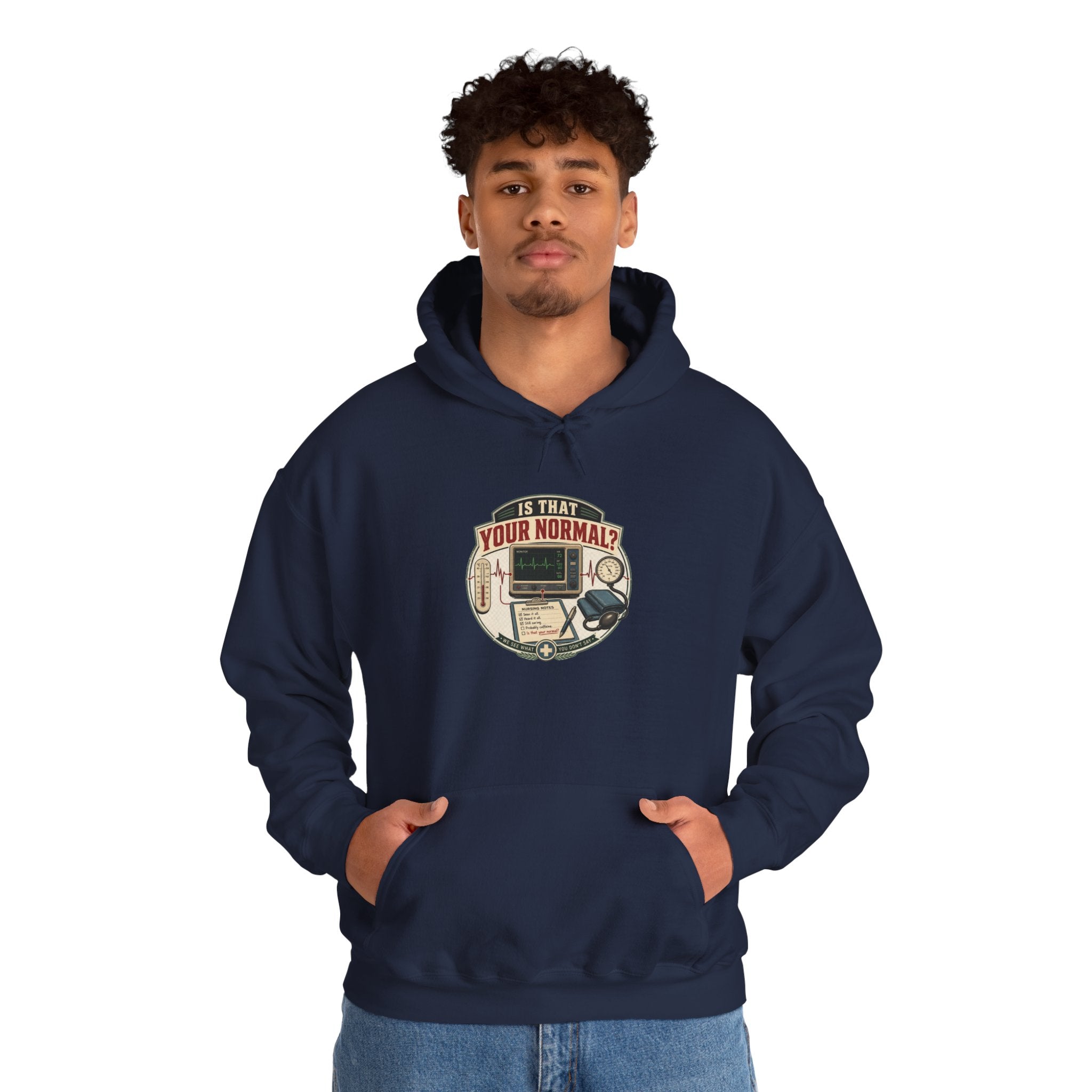 Hoodie – Retro Tech "Is That Your Normal?" Vintage Computer Graphic