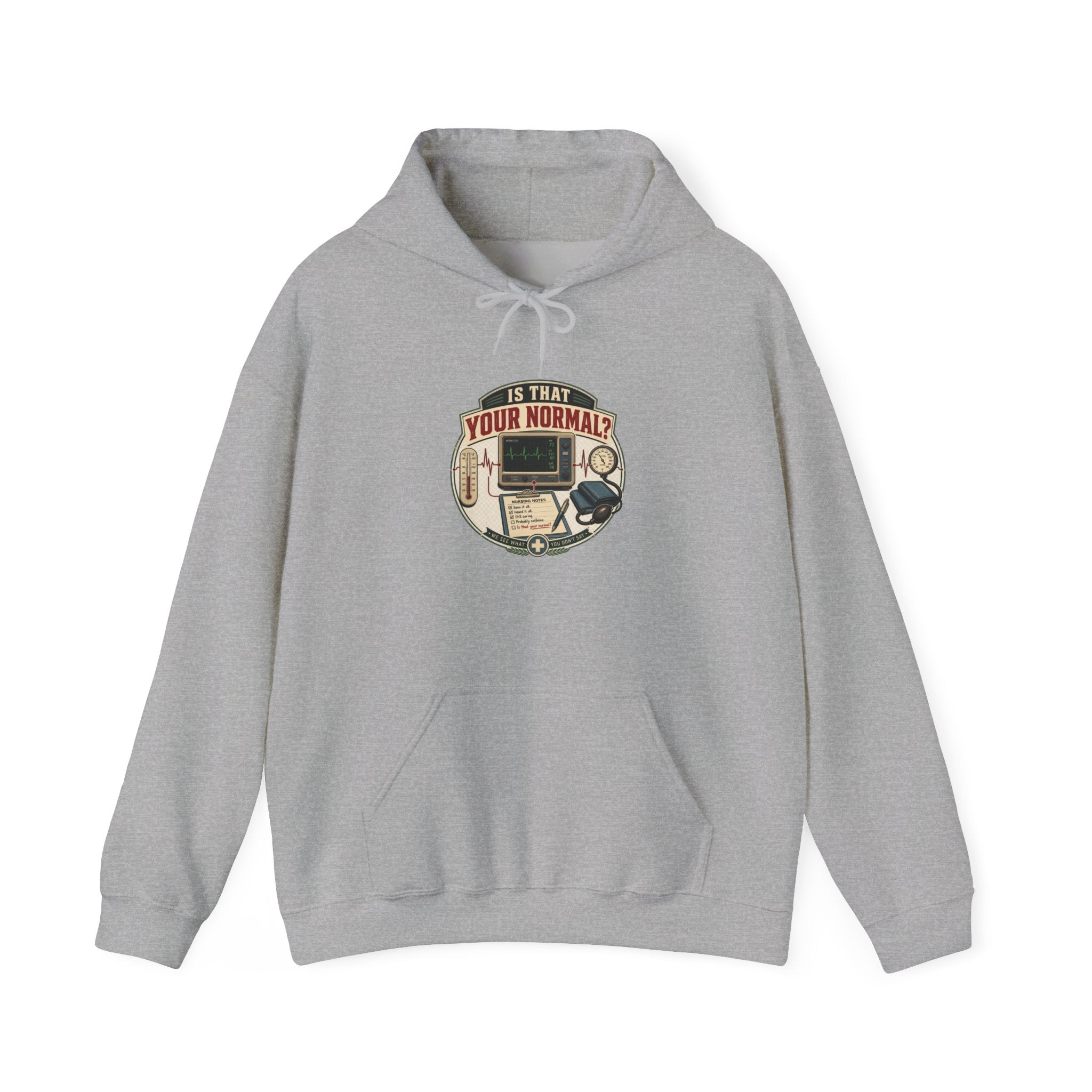 Hoodie – Retro Tech "Is That Your Normal?" Vintage Computer Graphic