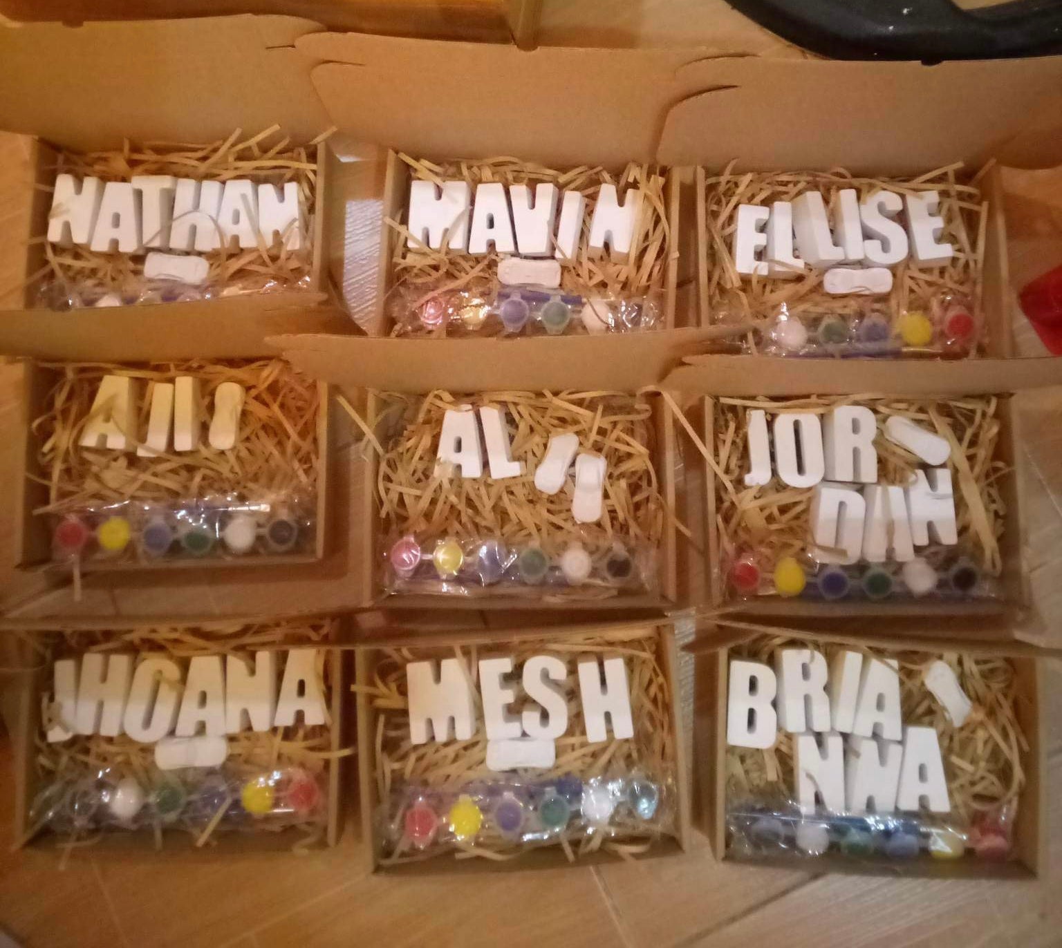 Personalized Paint-Your-Name Plaster Craft | DIY Name Painting Kit