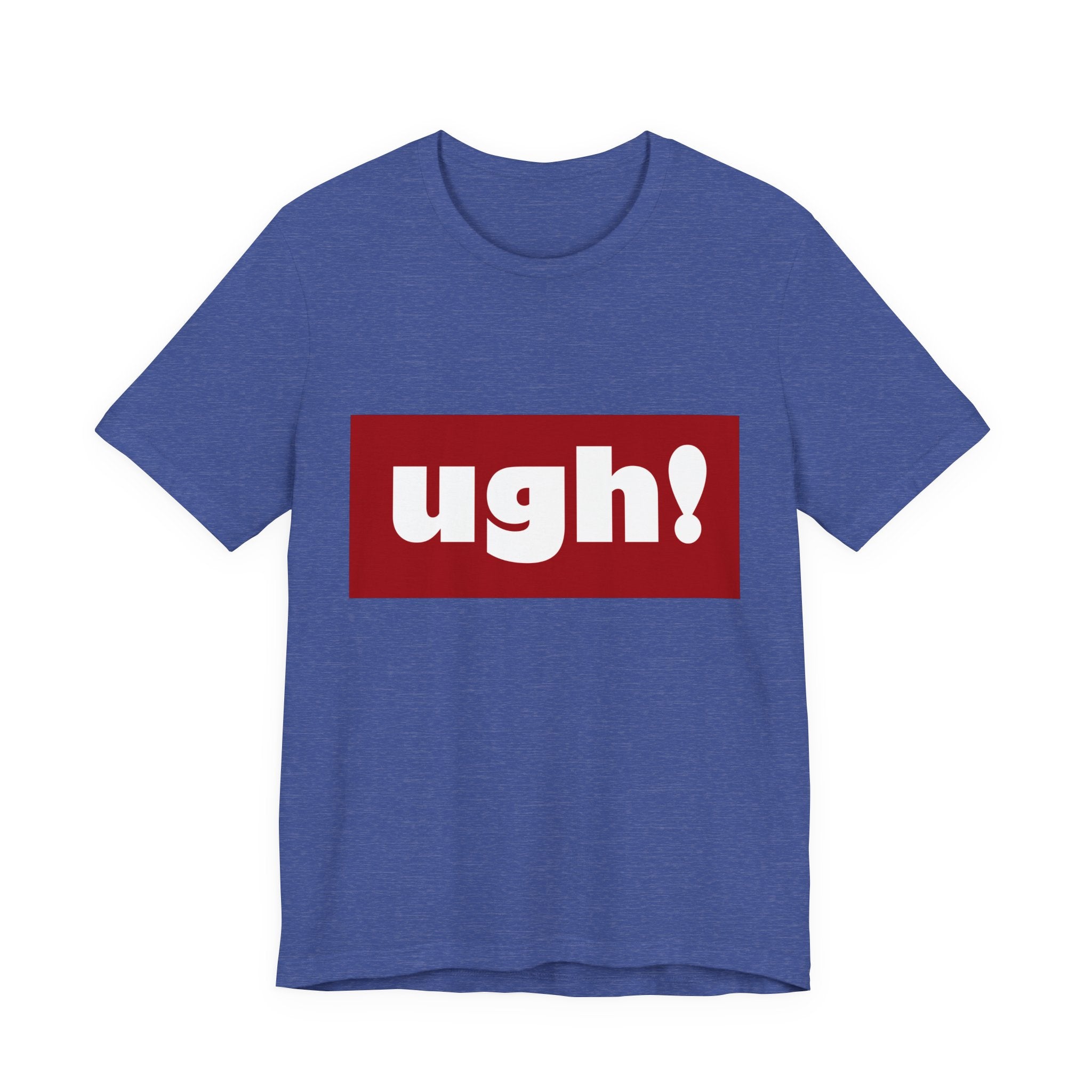 Ugh! Graphic Tee — Red Block Statement T-Shirt