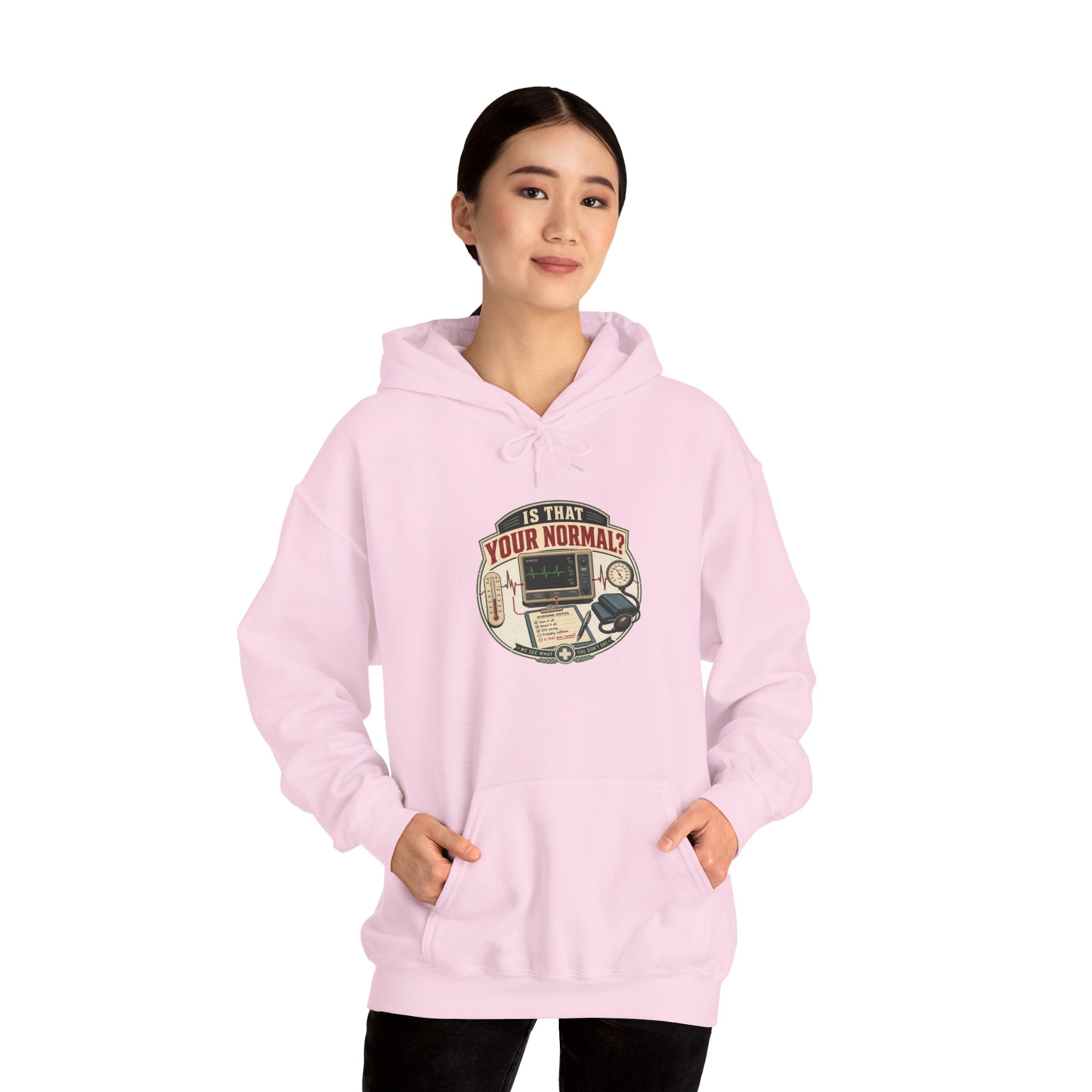 Hoodie – Retro Tech "Is That Your Normal?" Vintage Computer Graphic